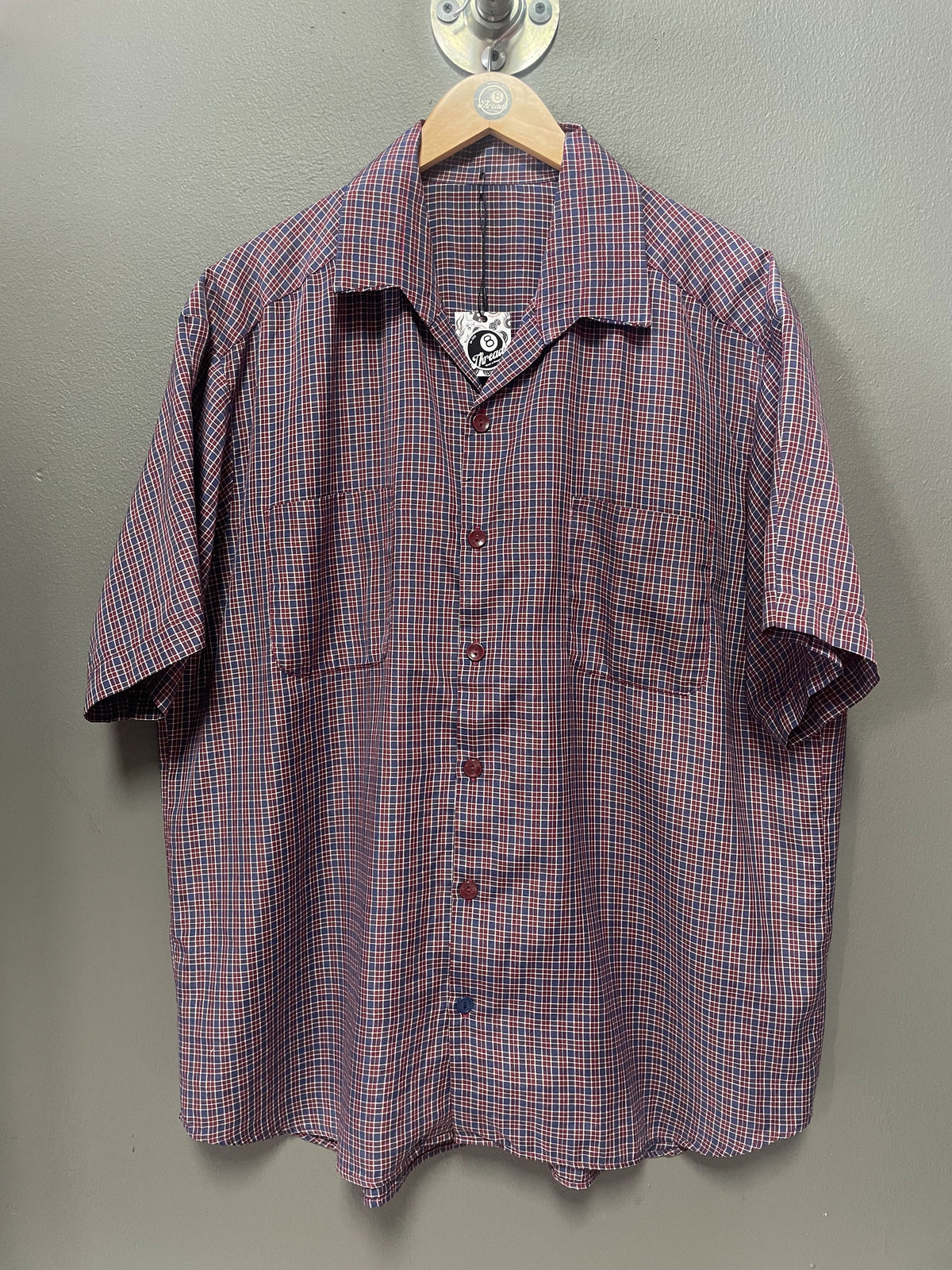 Vintage Check S/S Shirt - Large