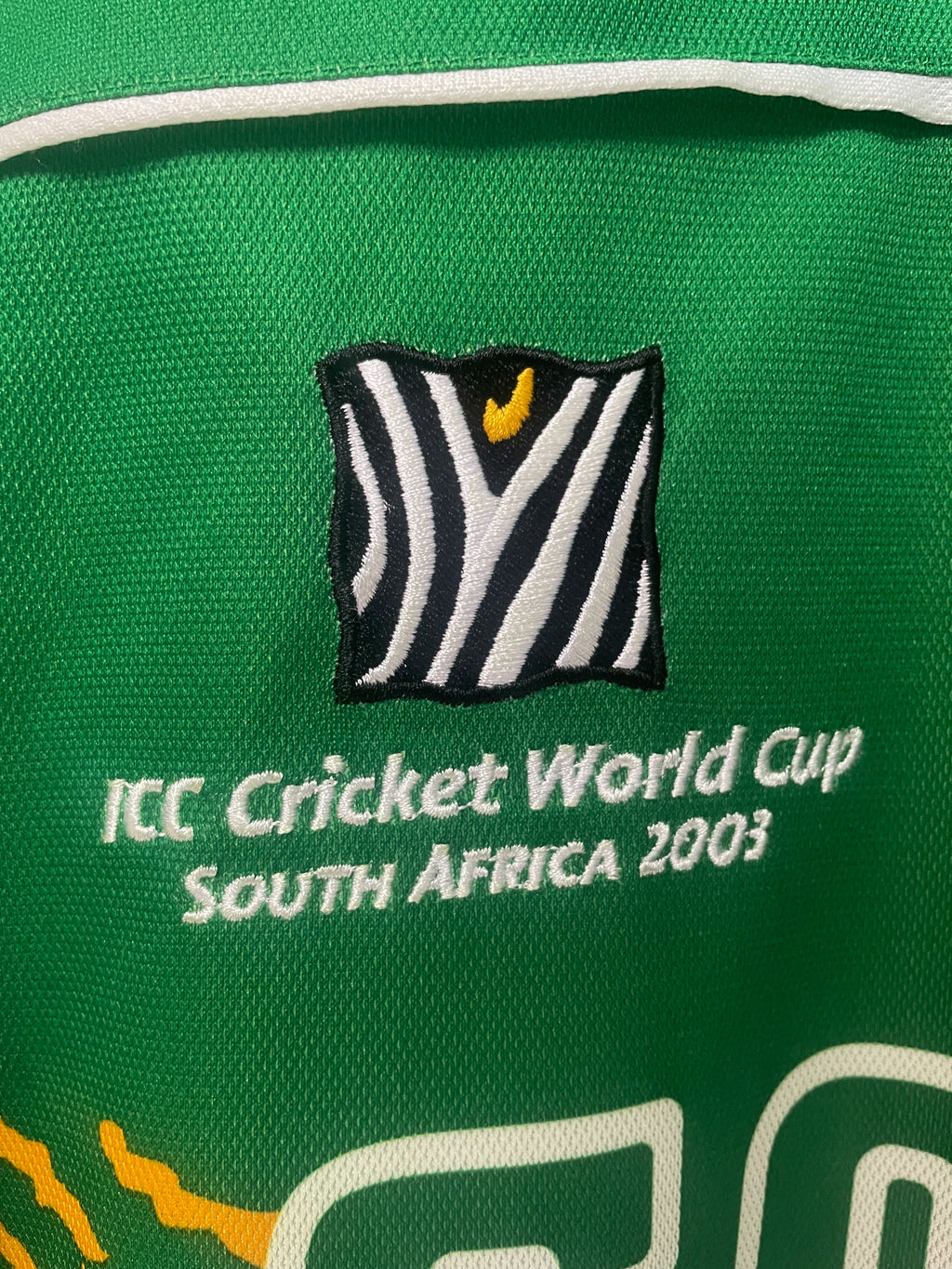 South Africa Proteas "Shaun Pollock" Autographed 2003 Cricket World Cup Jersey - XXL
