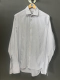 T.M. Lewin Luxury Stripe L/S Shirt - Medium