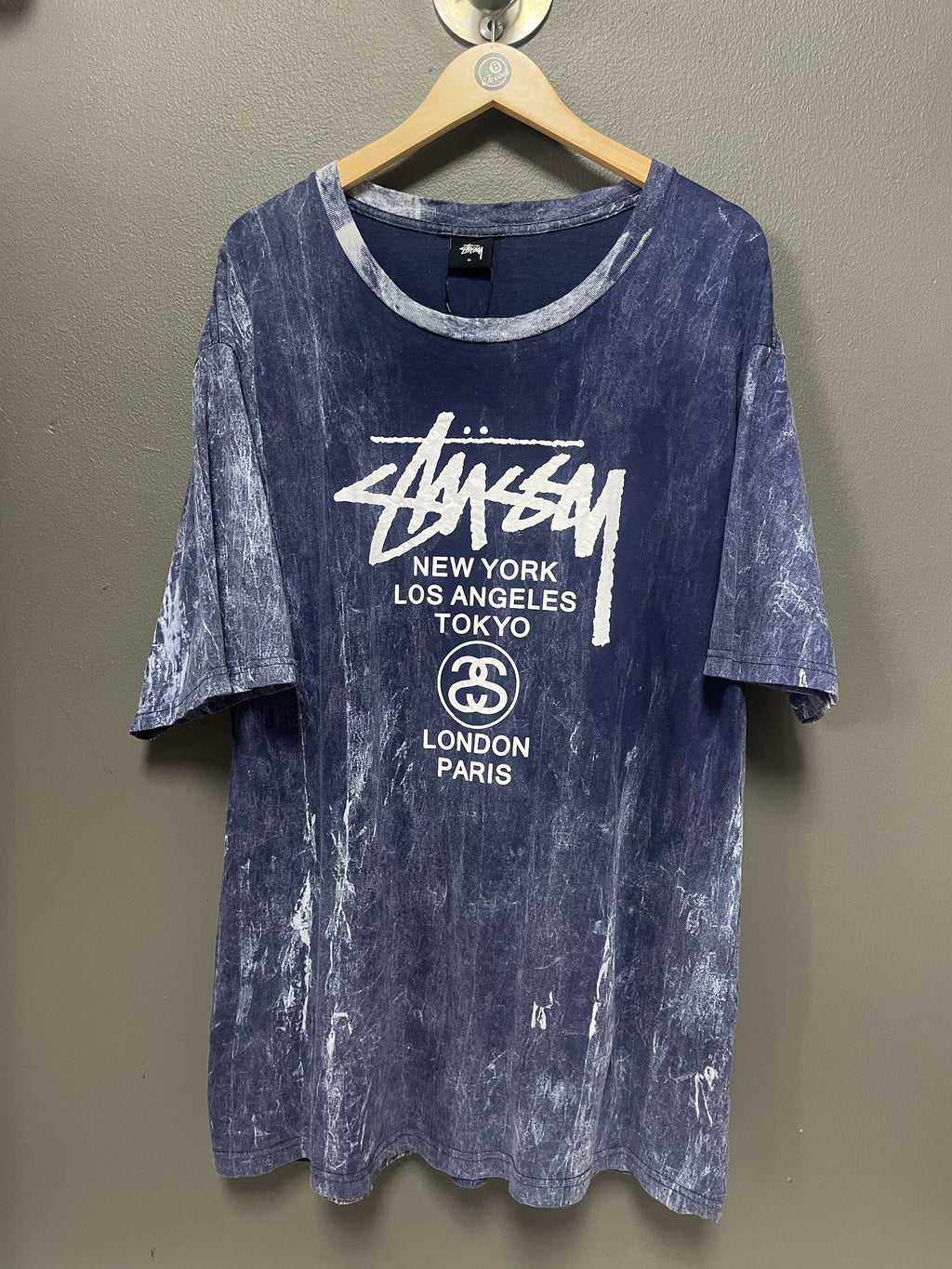 Stussy Chapters Stone Washed Tee - Extra Large