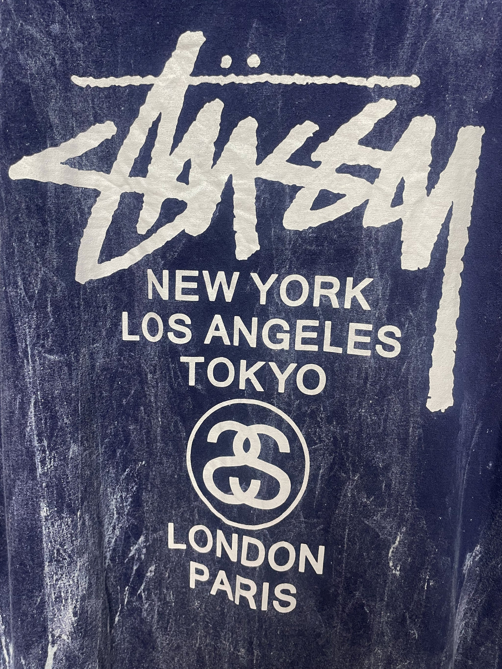 Stussy Chapters Stone Washed Tee - Extra Large