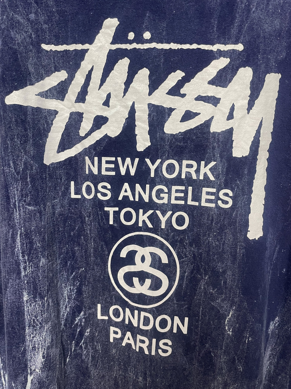 Stussy Chapters Stone Washed Tee - Extra Large