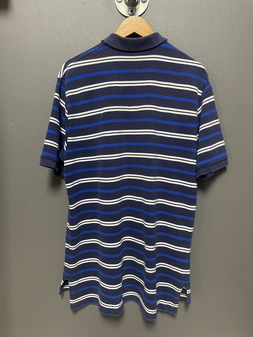 Polo Ralph Lauren Stripe Small Pony S/S Golfer - Large
