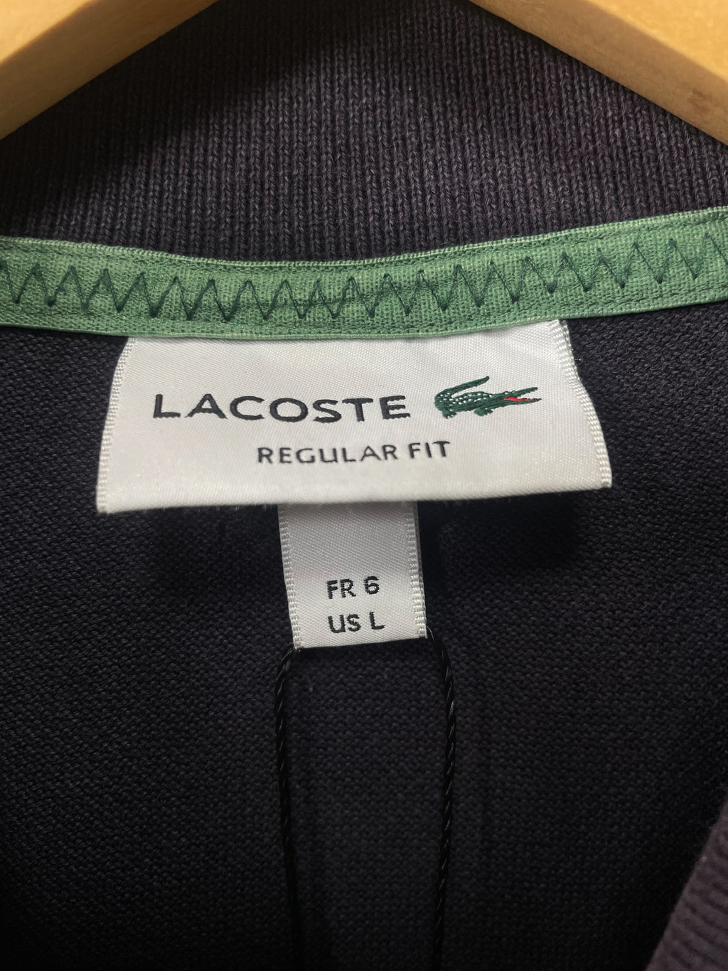 Lacoste Centre Stripe S/S Golfer - Large