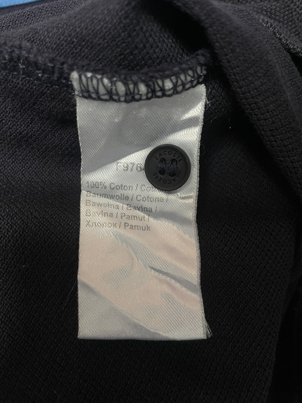 Lacoste Centre Stripe S/S Golfer - Large