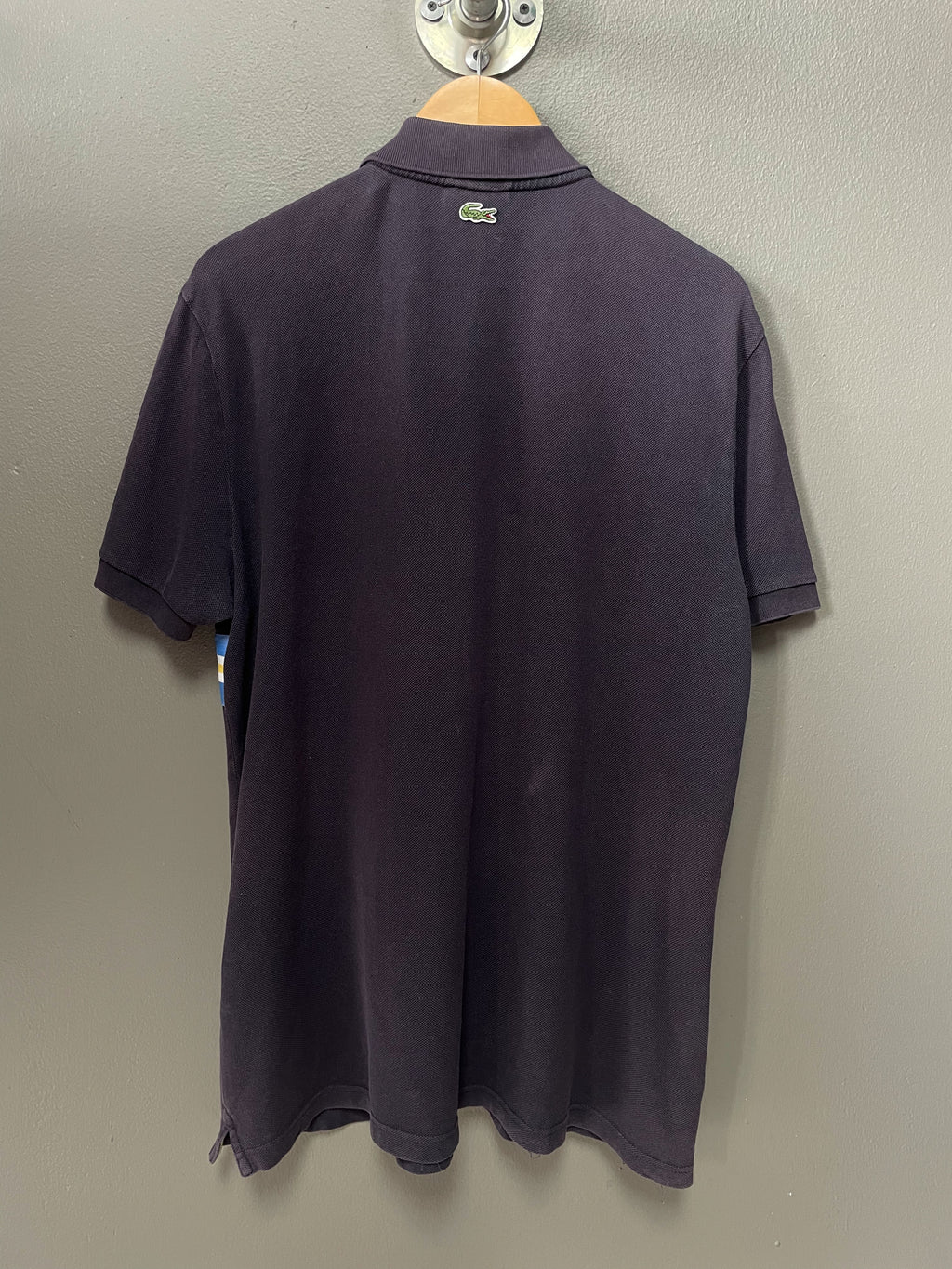 Lacoste Centre Stripe S/S Golfer - Large