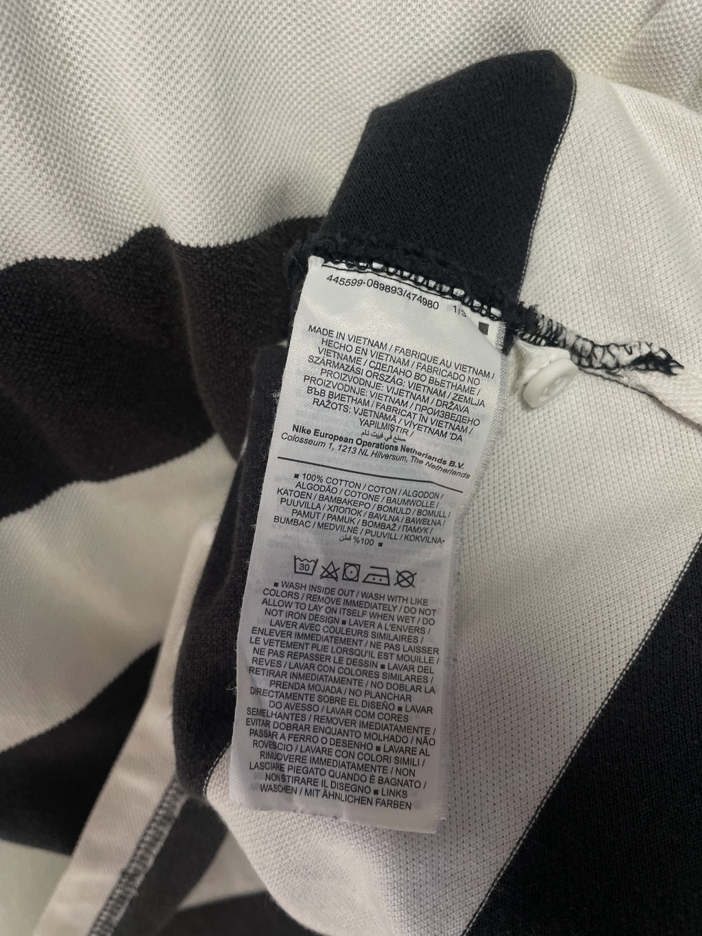 Nike Stripe S/S Golfer - Extra Large