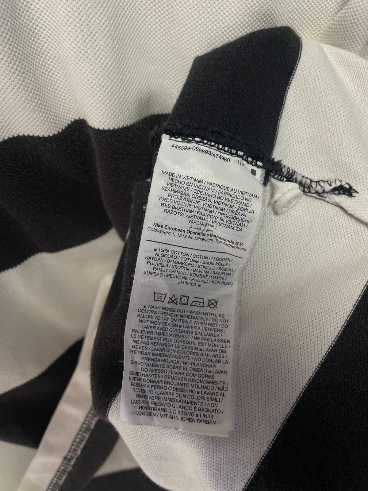 Nike Stripe S/S Golfer - Extra Large