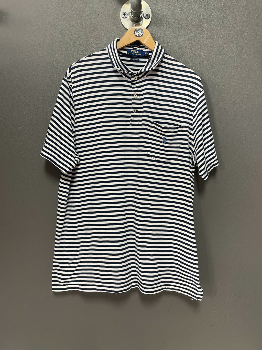 Polo Ralph Lauren Stripe Small Pony S/S Golfer - L