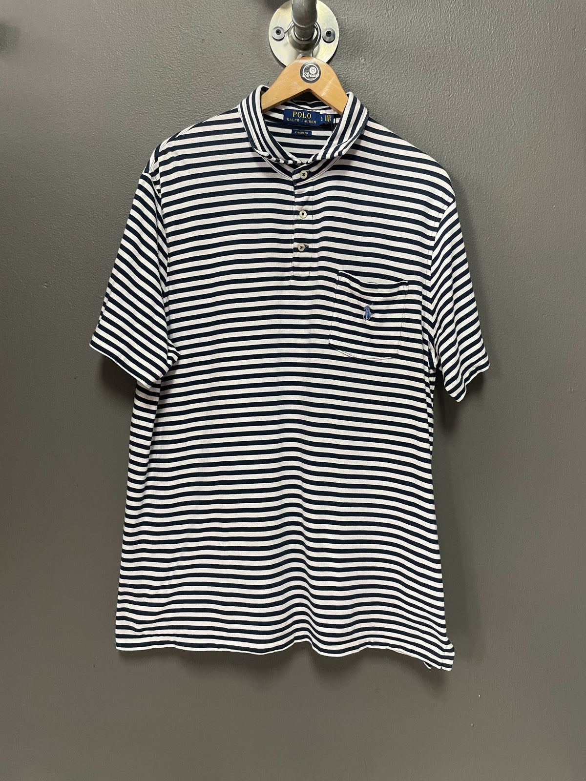 Polo Ralph Lauren Stripe Small Pony S/S Golfer - L