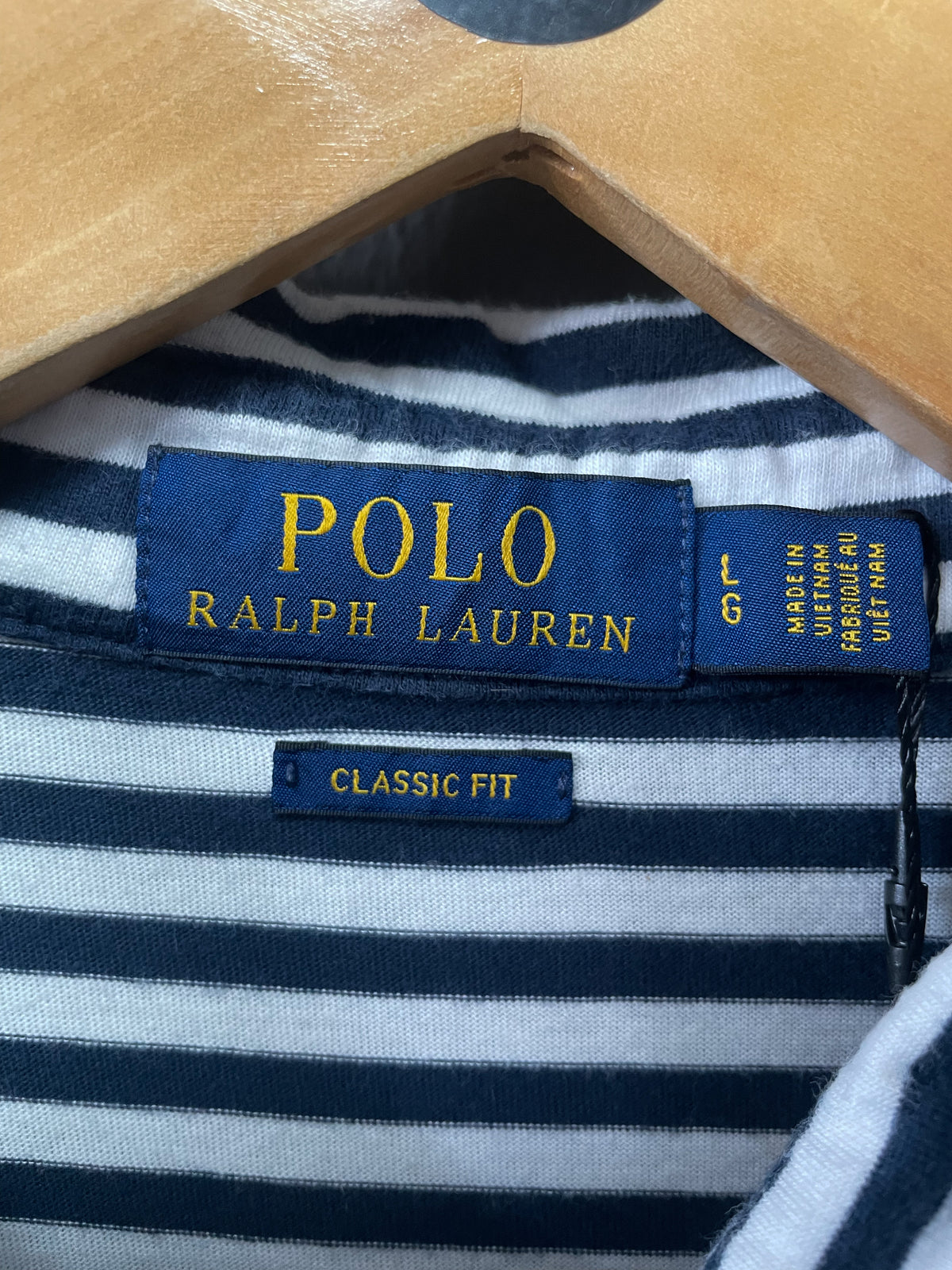 Polo Ralph Lauren Stripe Small Pony S/S Golfer - L