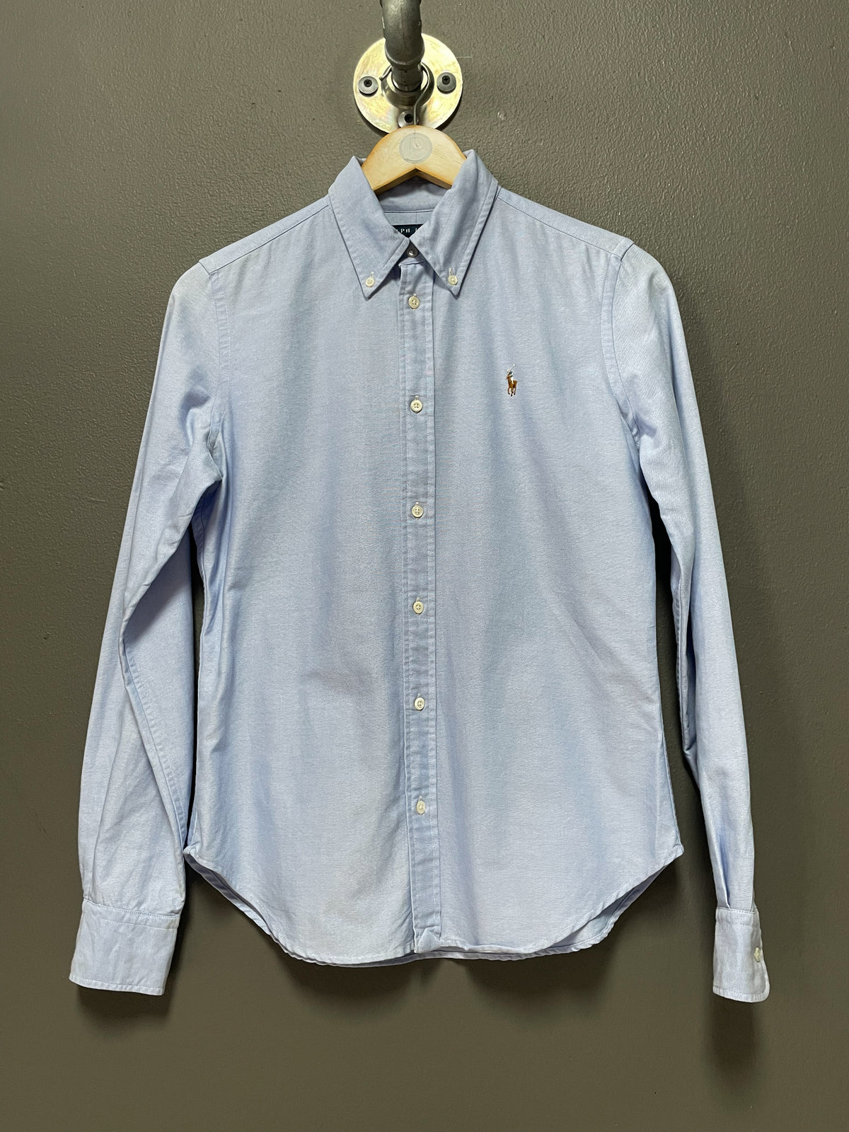 Polo Ralph Lauren Ladies Small Pony Slim Fit Cotton Shirt - XS