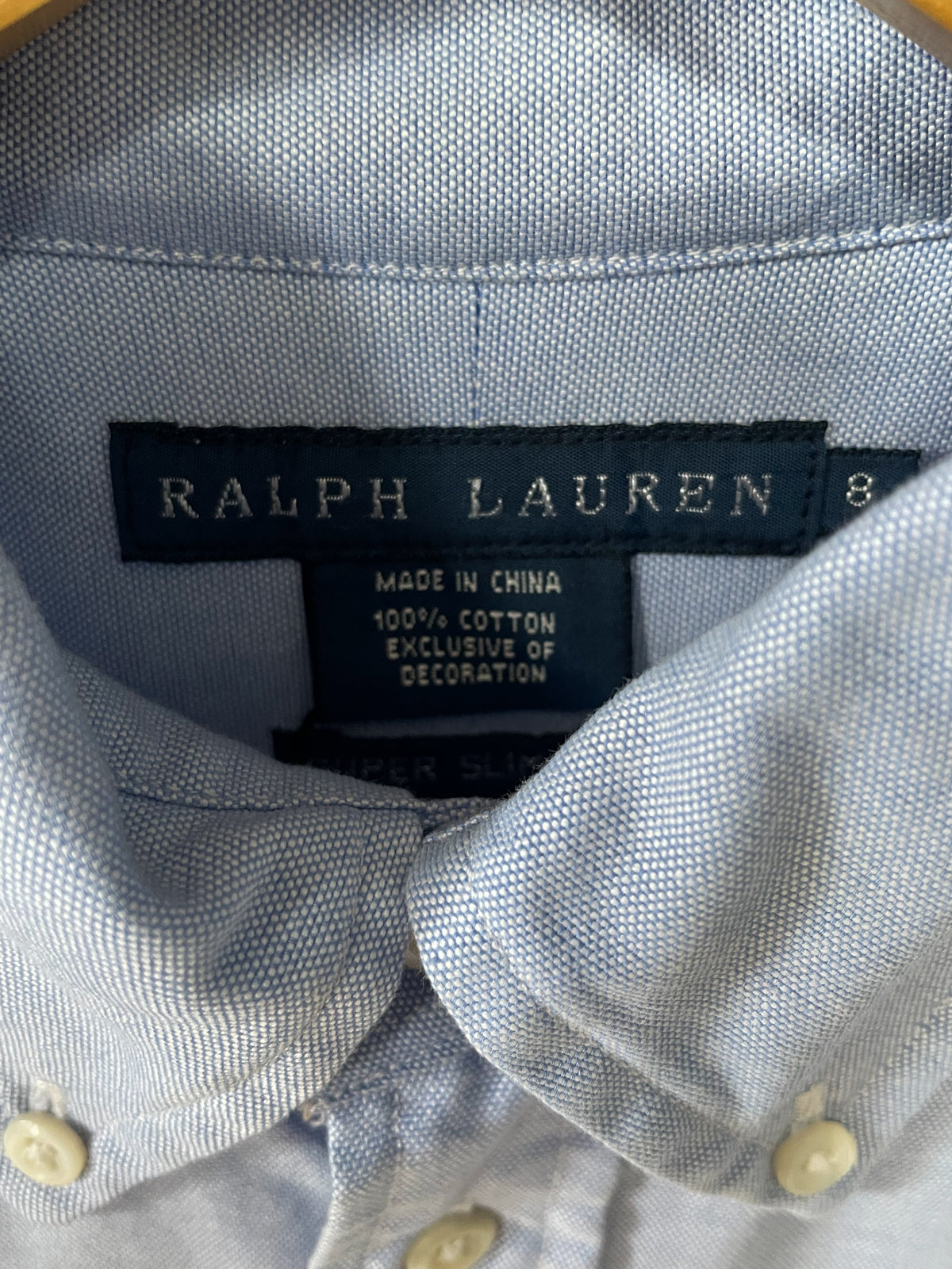 Polo Ralph Lauren Ladies Small Pony Slim Fit Cotton Shirt - XS