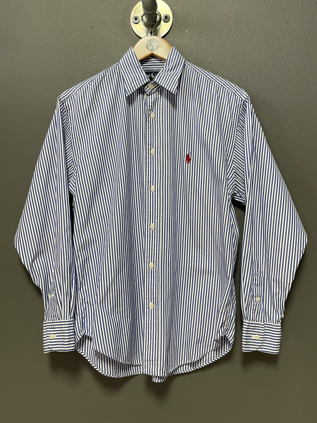 Polo Ralph Lauren Ladies Stripe Small Pony Shirt - Small