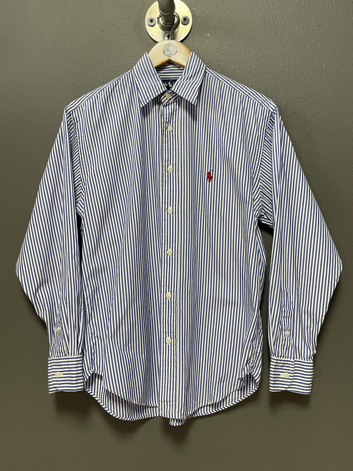 Polo Ralph Lauren Ladies Stripe Small Pony Shirt - Small