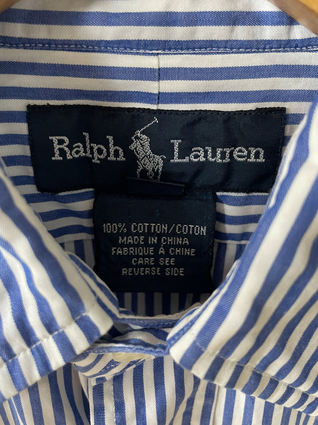 Polo Ralph Lauren Ladies Stripe Small Pony Shirt - Small