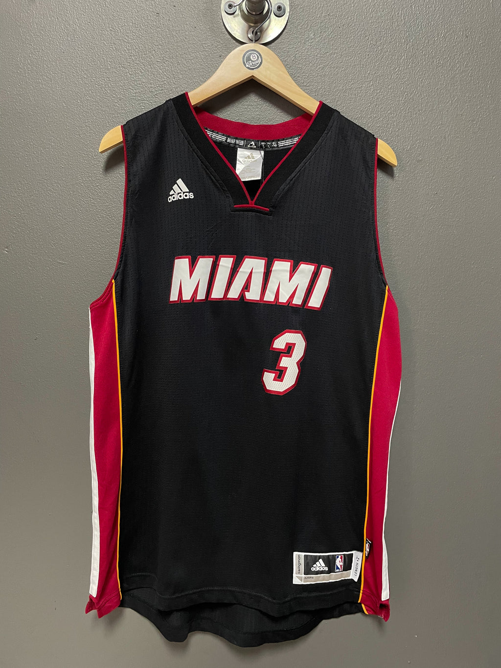 Miami Heat NBA Adidas Wade 3 Basketball Vest - Large