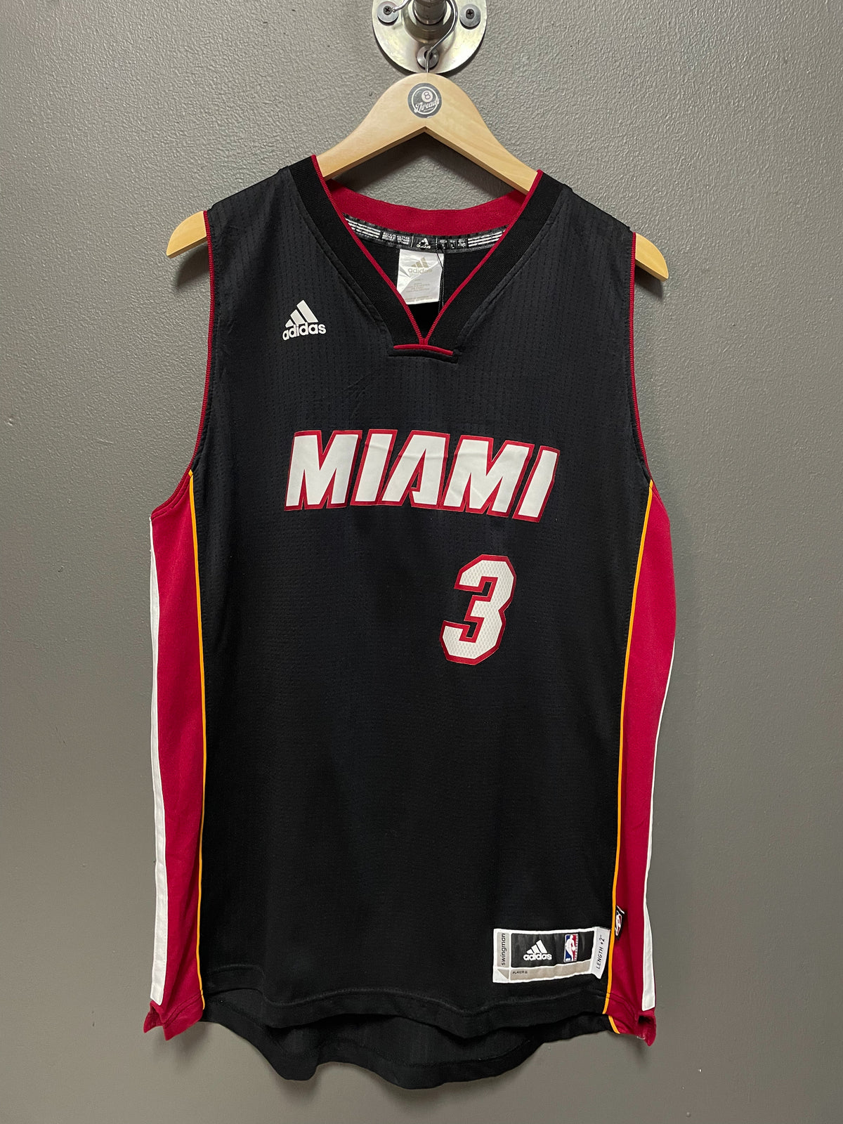 Miami Heat NBA Adidas Wade 3 Basketball Vest - Large