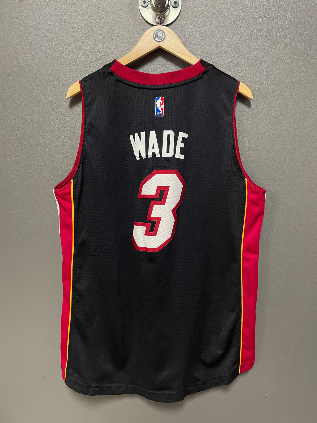 Miami Heat NBA Adidas Wade 3 Basketball Vest - Large