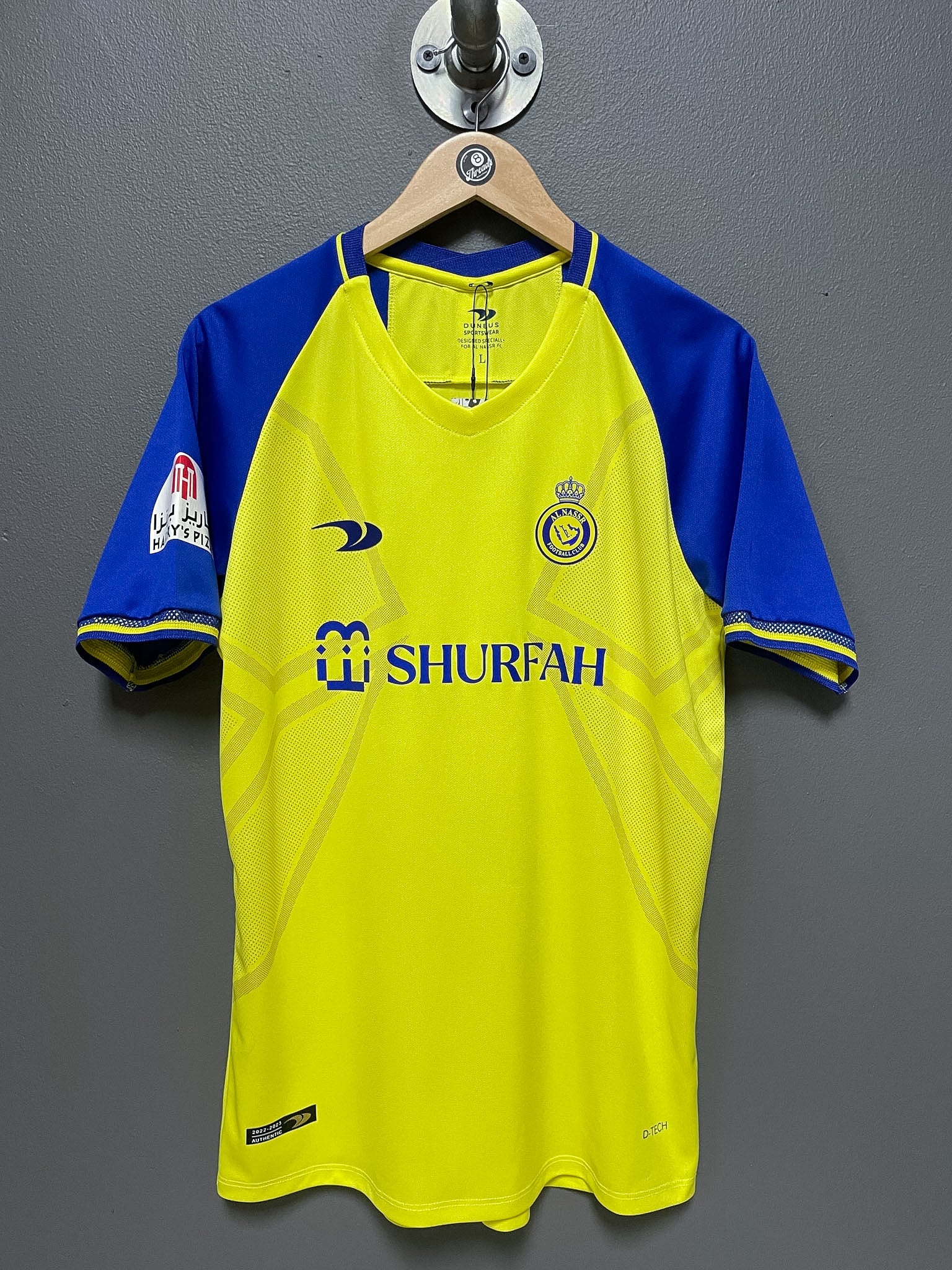 Al Nassr "Ronaldo CR7" 2022/23 Home Football Jersey - Large