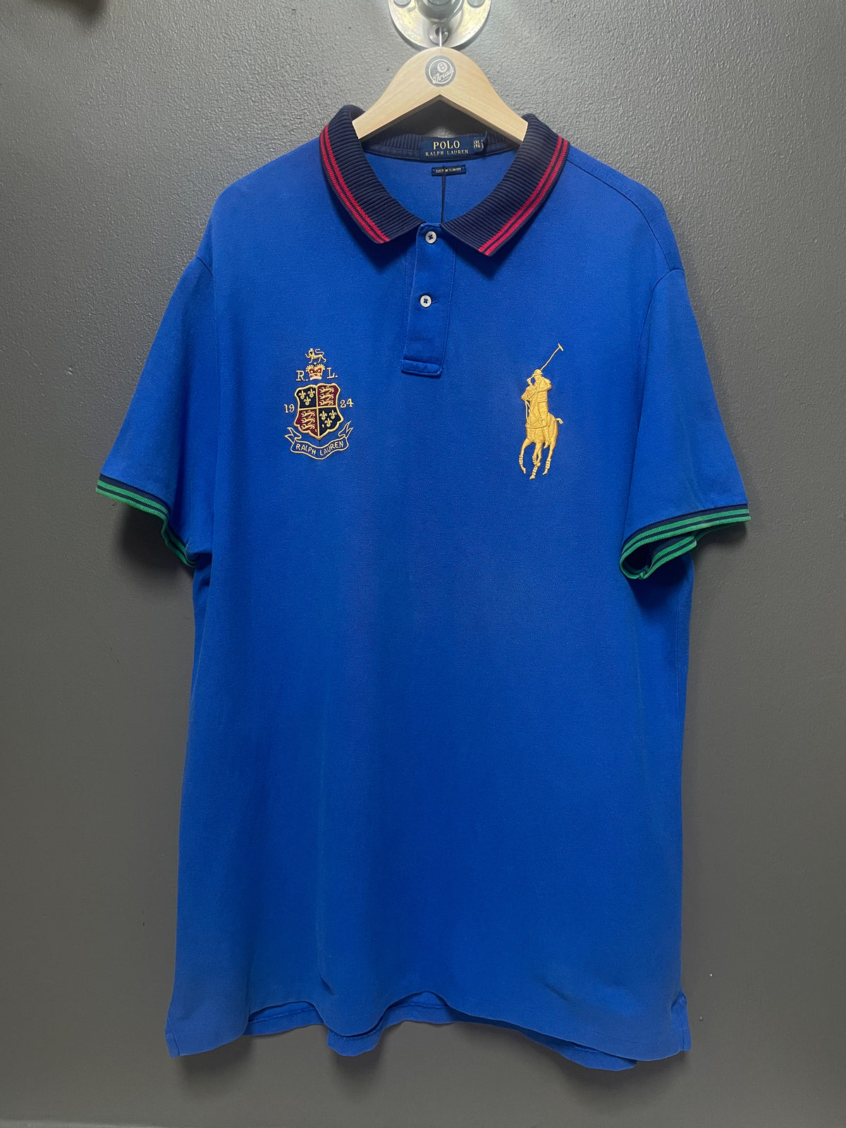 Polo Ralph Lauren Big Pony Ribbed Collar S/S Golfer - XXL
