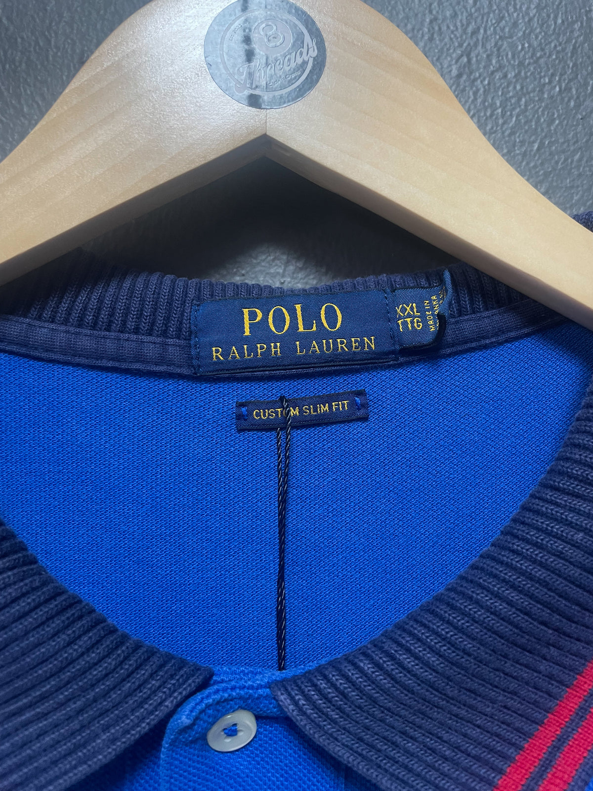 Polo Ralph Lauren Big Pony Ribbed Collar S/S Golfer - XXL