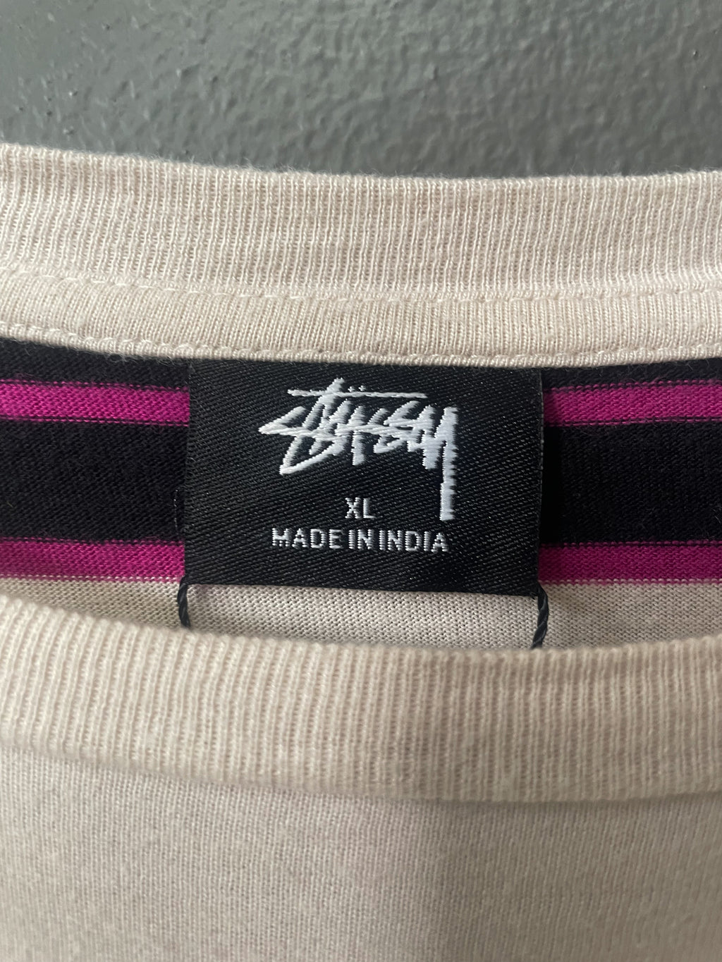 Stussy Stripe Chapters Tee - Extra Large