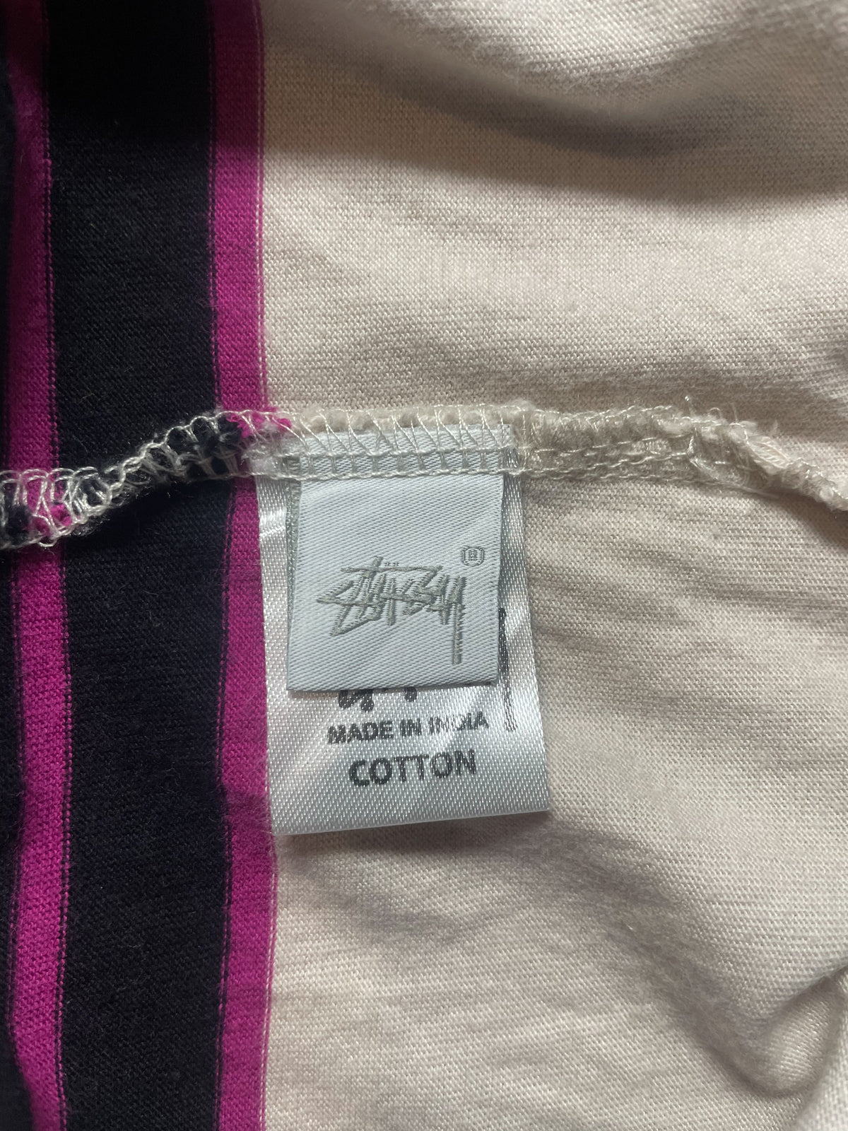 Stussy Stripe Chapters Tee - Extra Large