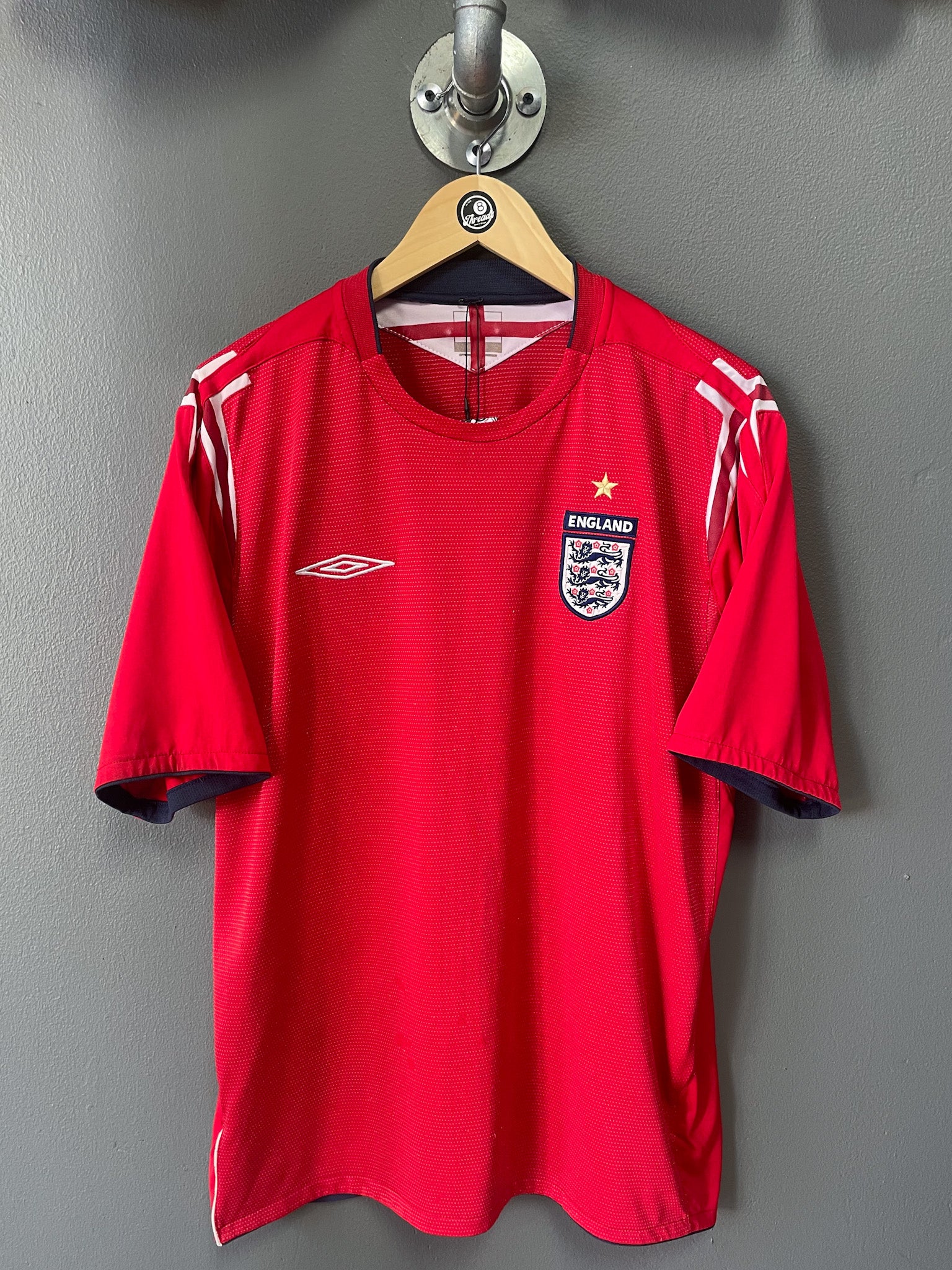 England 2004 Umbro Away Football Jersey - Extra Large