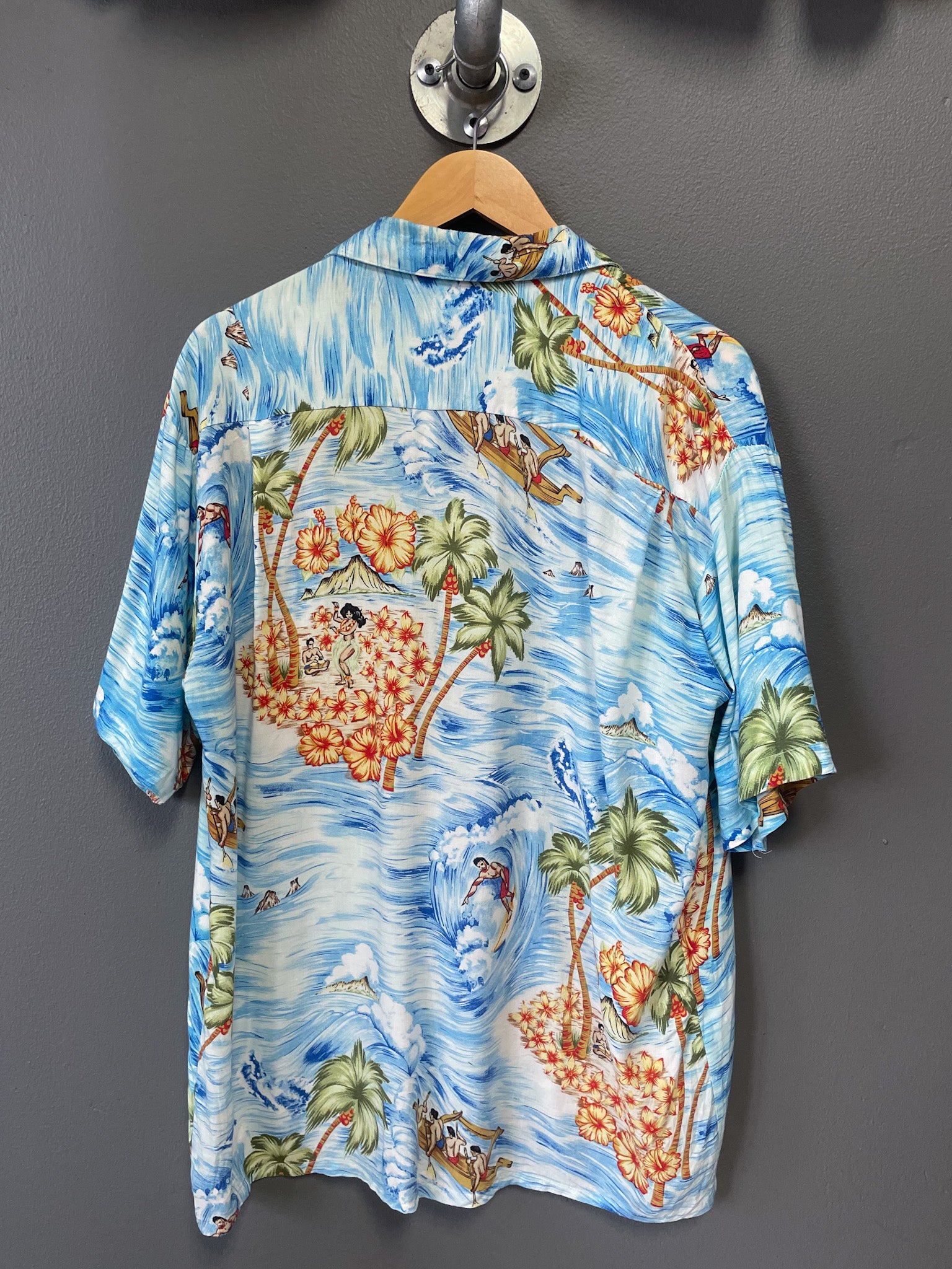 Ocean Current Hawaiian Shirt - Large