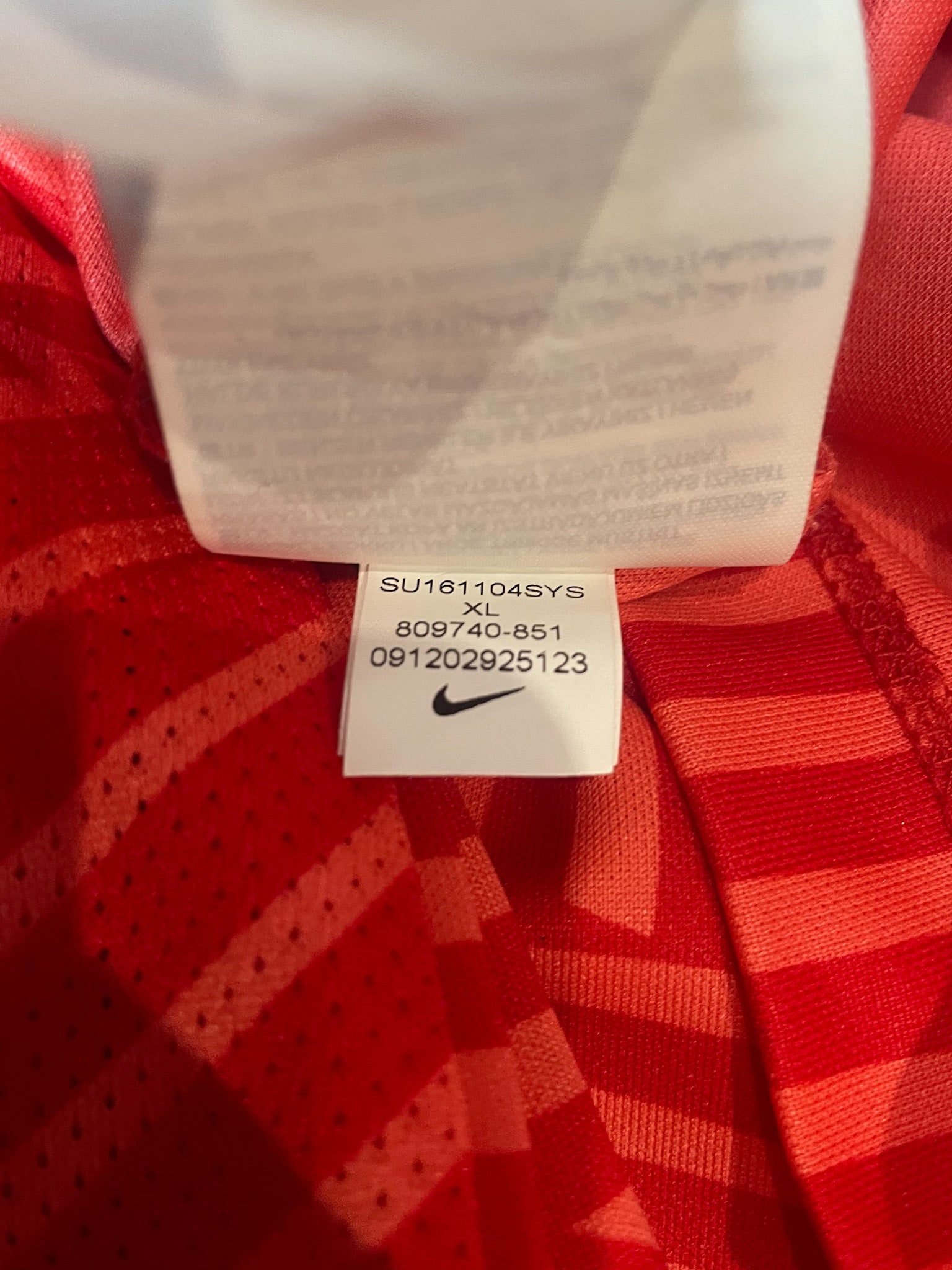 PSG Nike 2016/17 Training Football Jersey - Extra Large