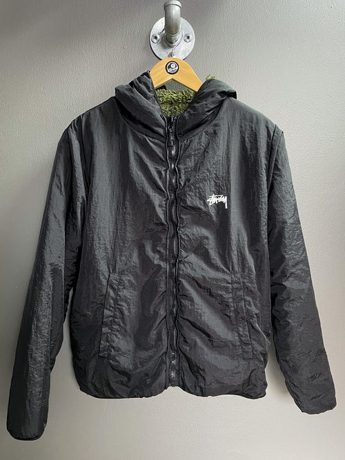 Stussy Reversible Sherpa Jacket - Small