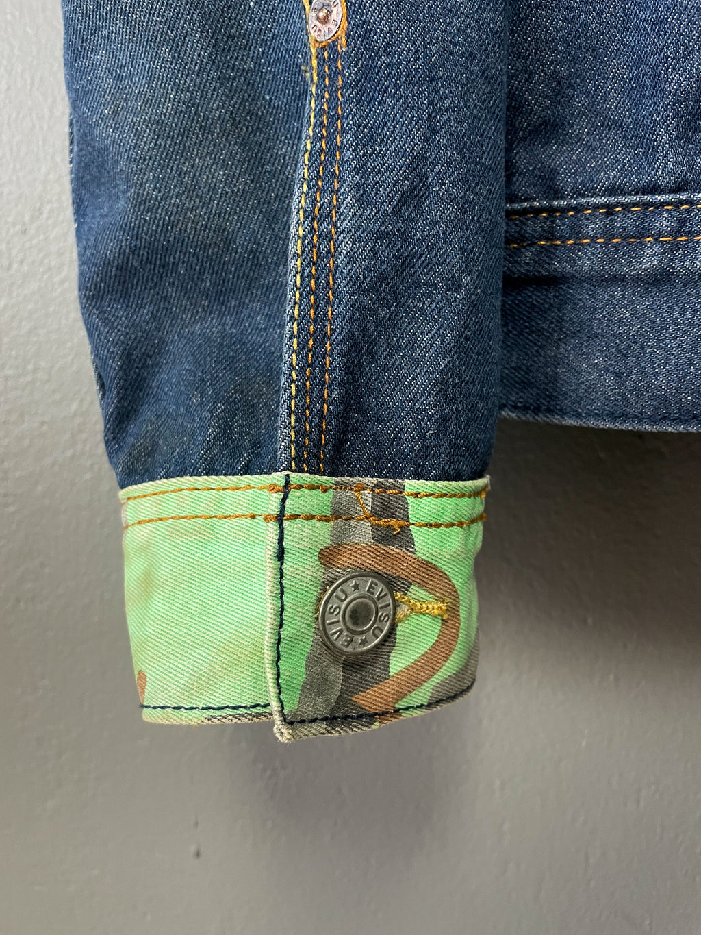 Evisu Denim Camo Jacket - Medium