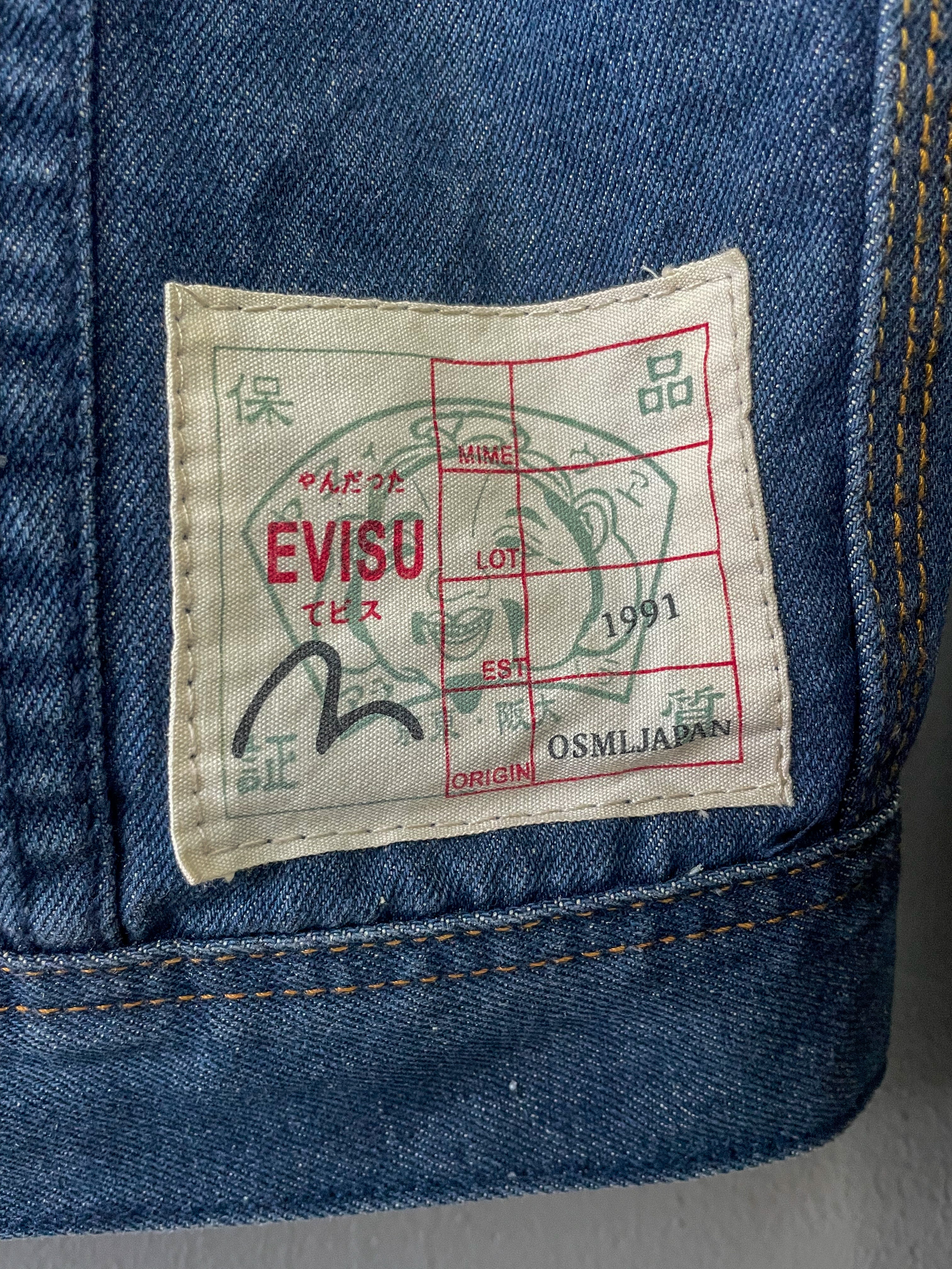 Evisu Denim Camo Jacket - Medium