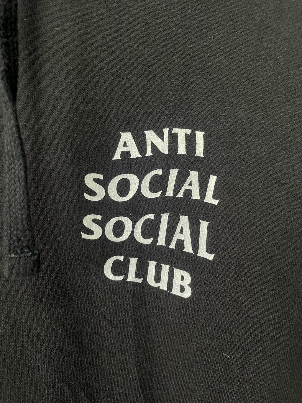 Anti Social Social Club Label Hoodie - Medium