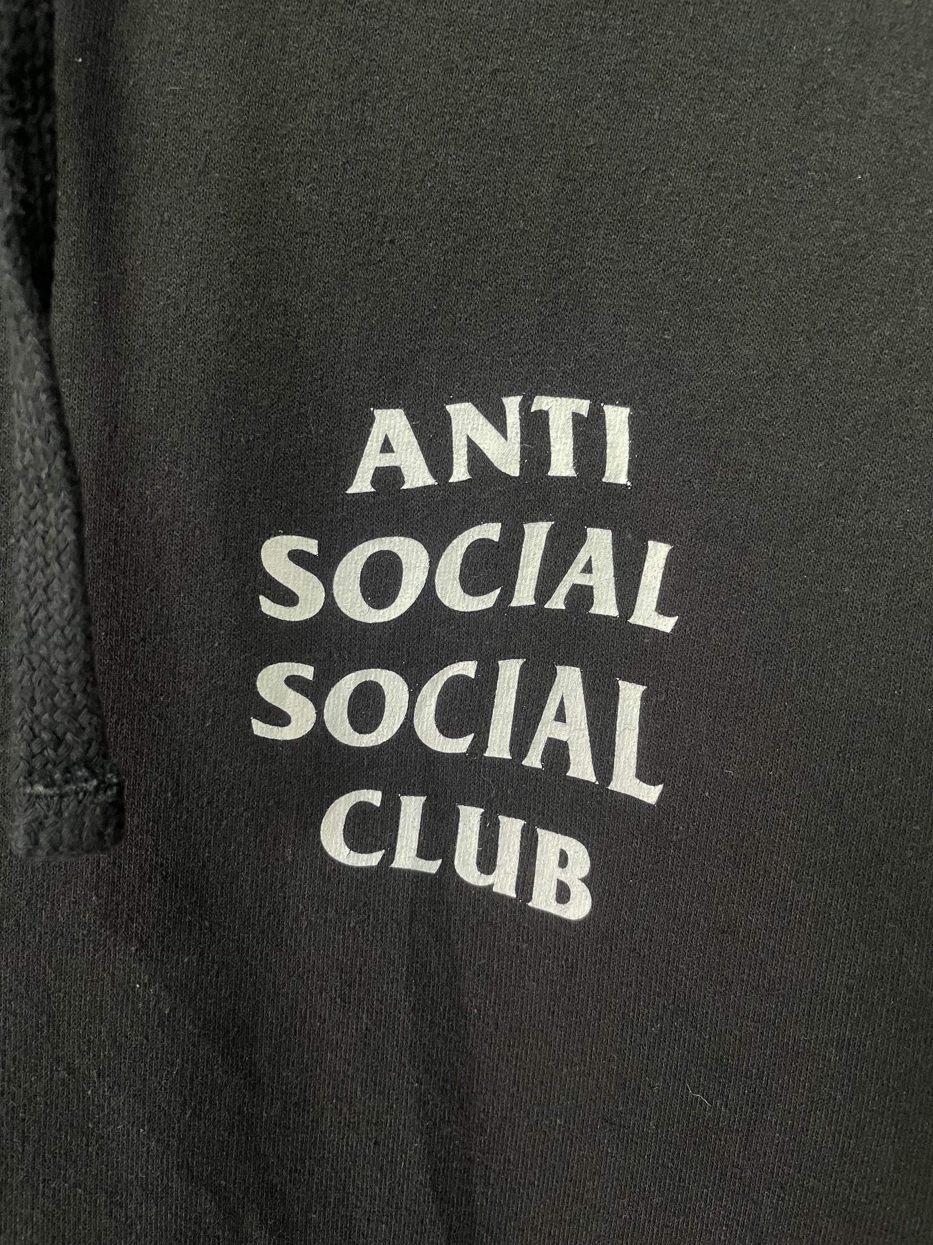 Anti Social Social Club Label Hoodie - Medium
