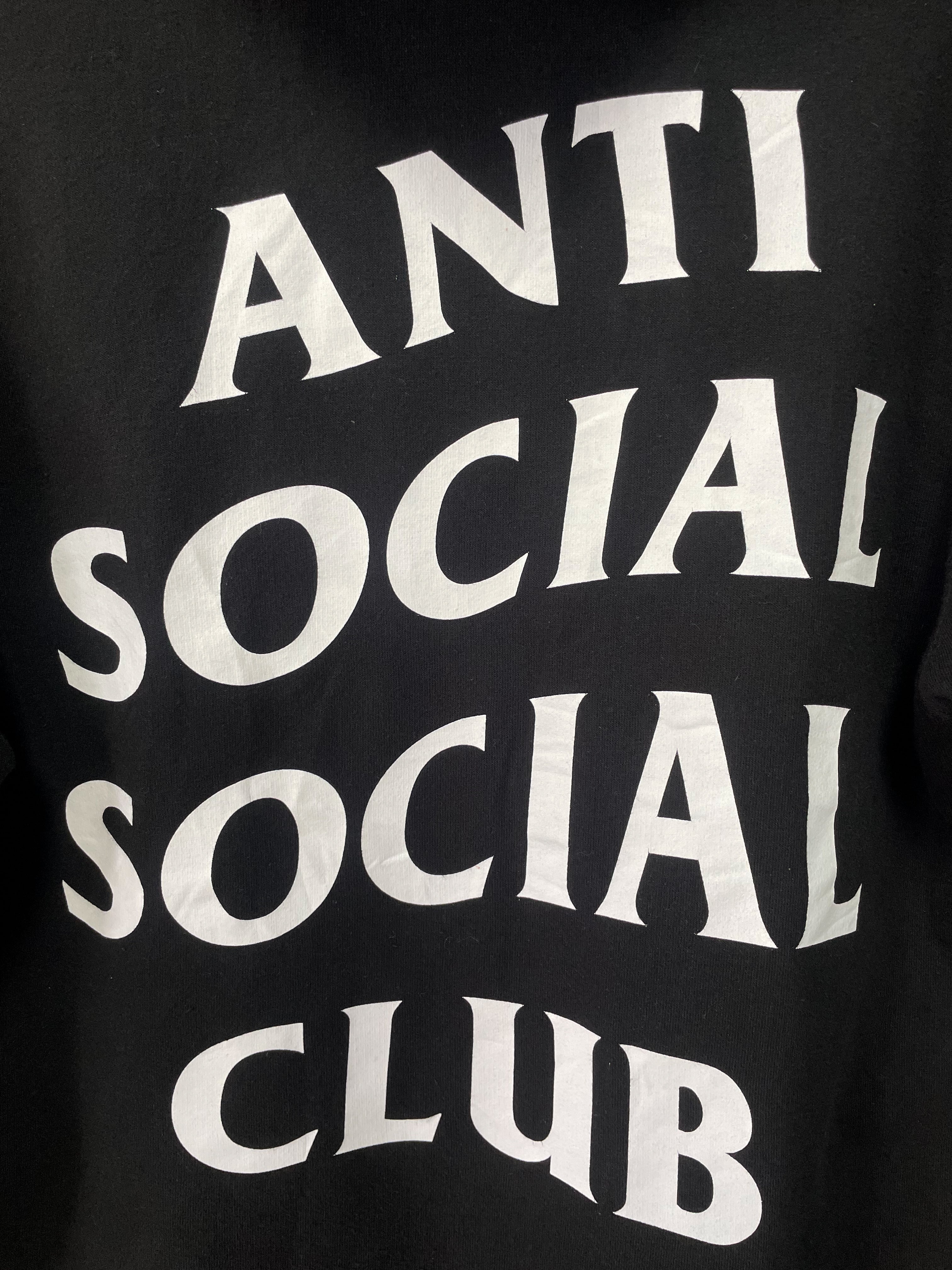 Anti Social Social Club Label Hoodie - Medium