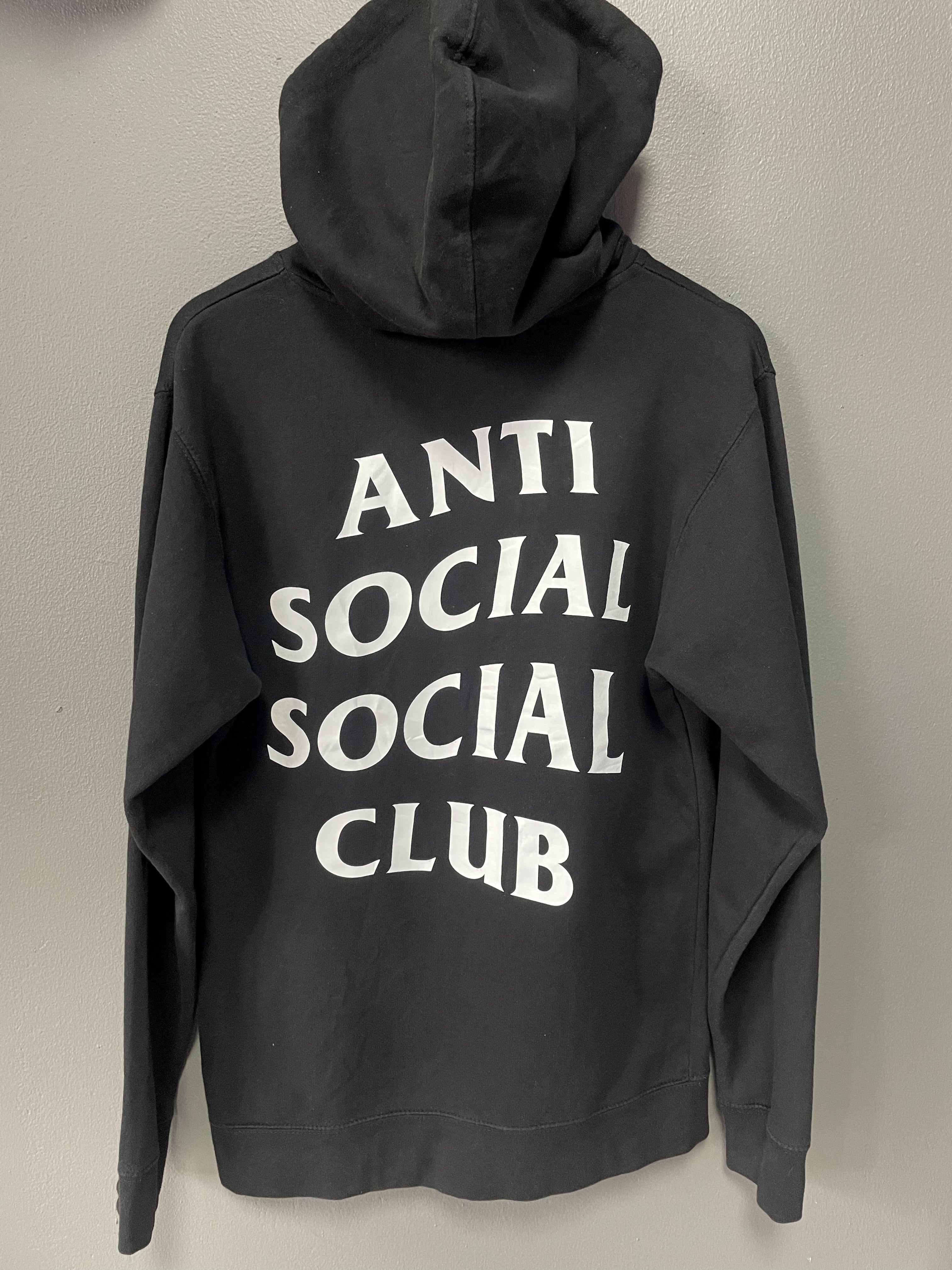 Anti Social Social Club Label Hoodie - Medium