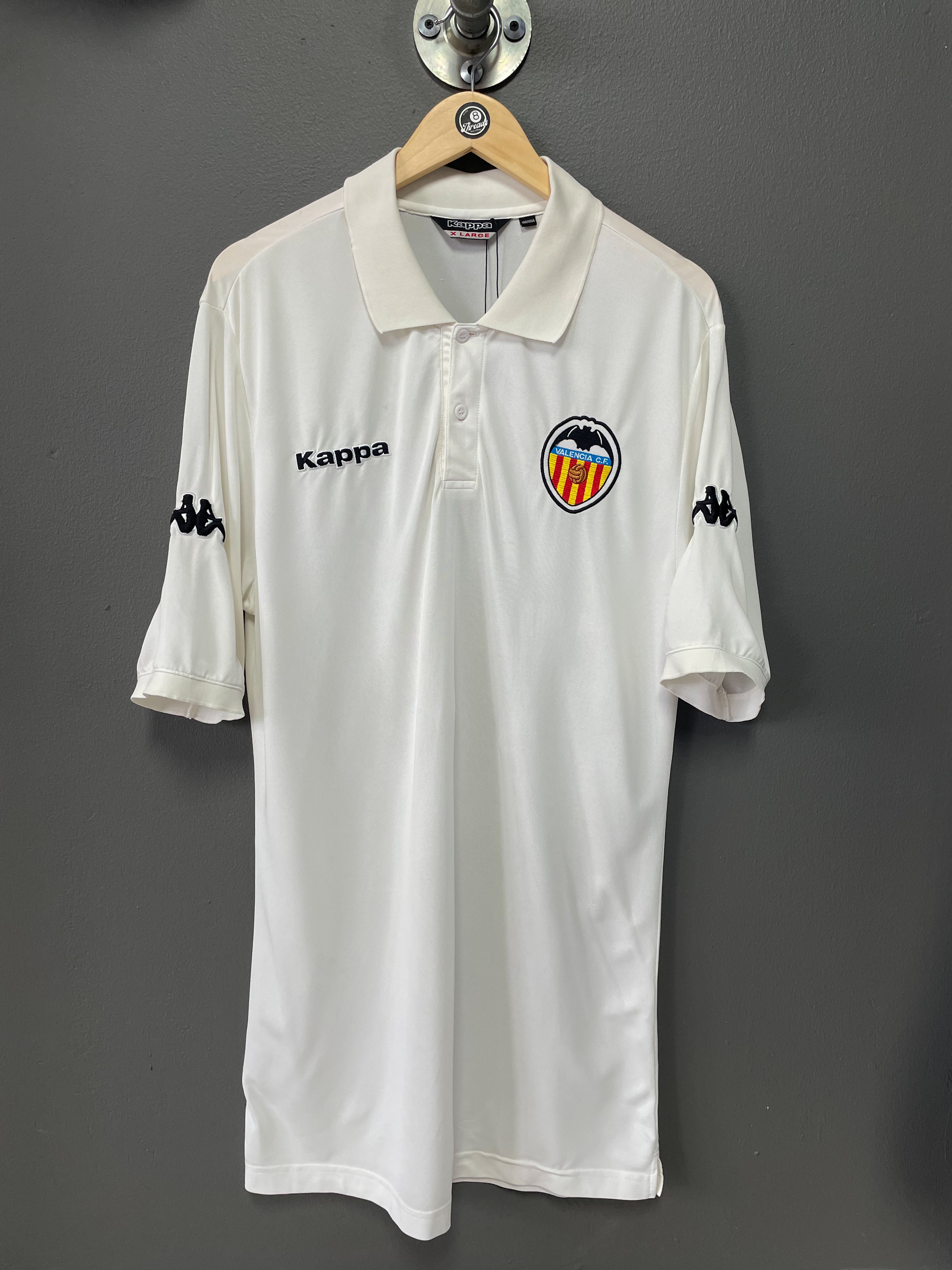 Valencia FC 2009/10 Kappa Football Jersey - Extra Large