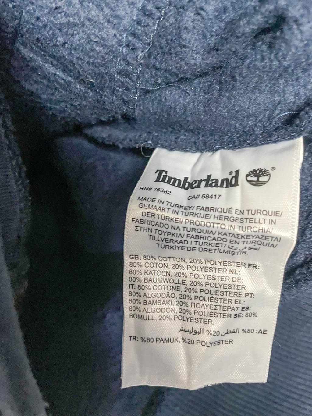 Timberland Tree Logo Zip Sweater - Large