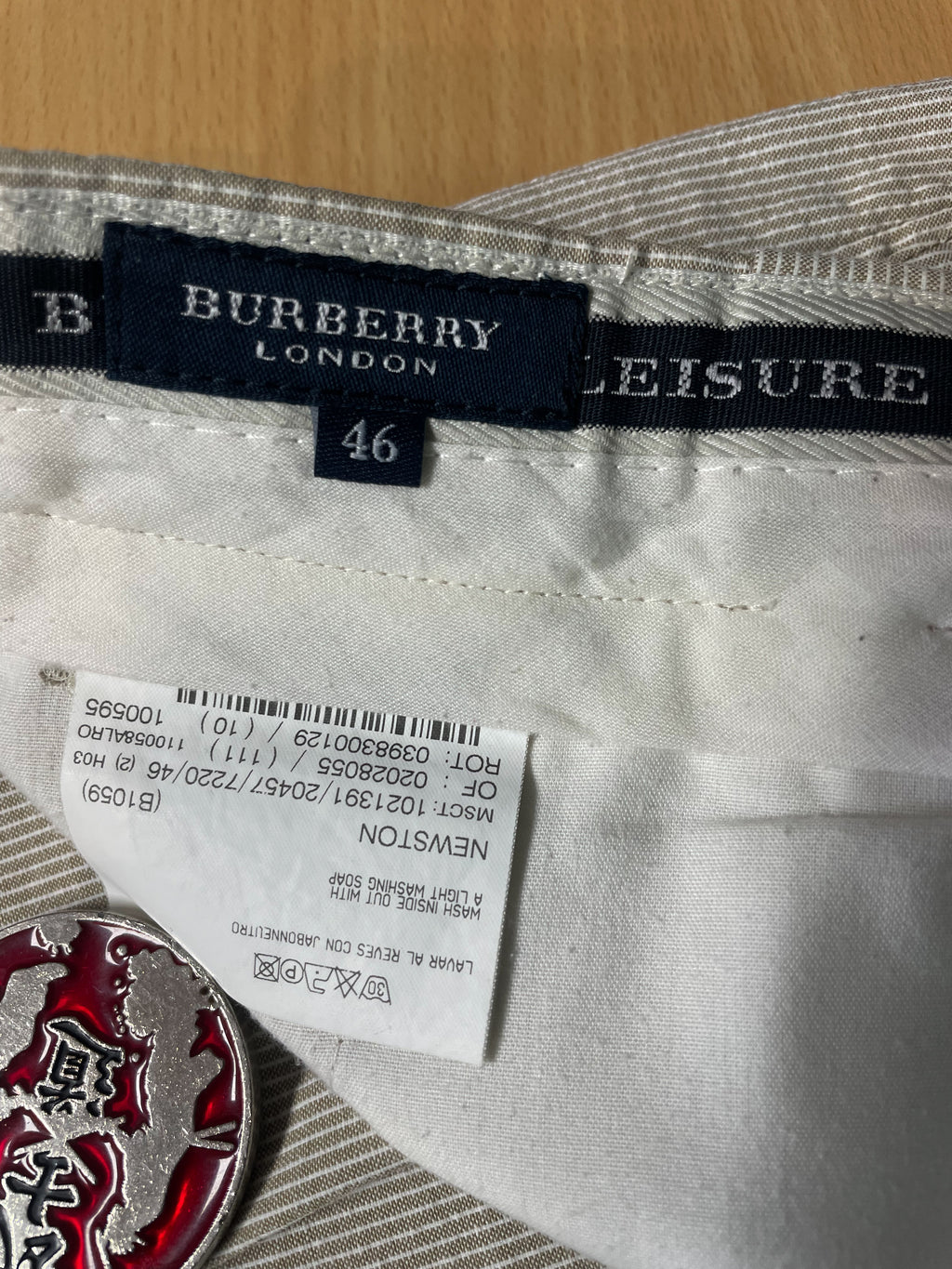 Burberry Stripe Pants - 34 (Large)