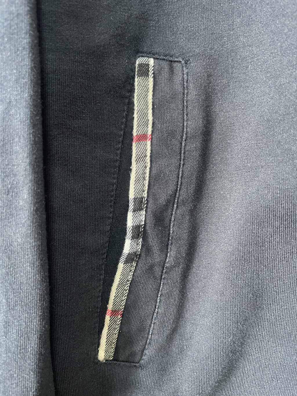 Burberry Shoulder Patch Zip Sweater - Large