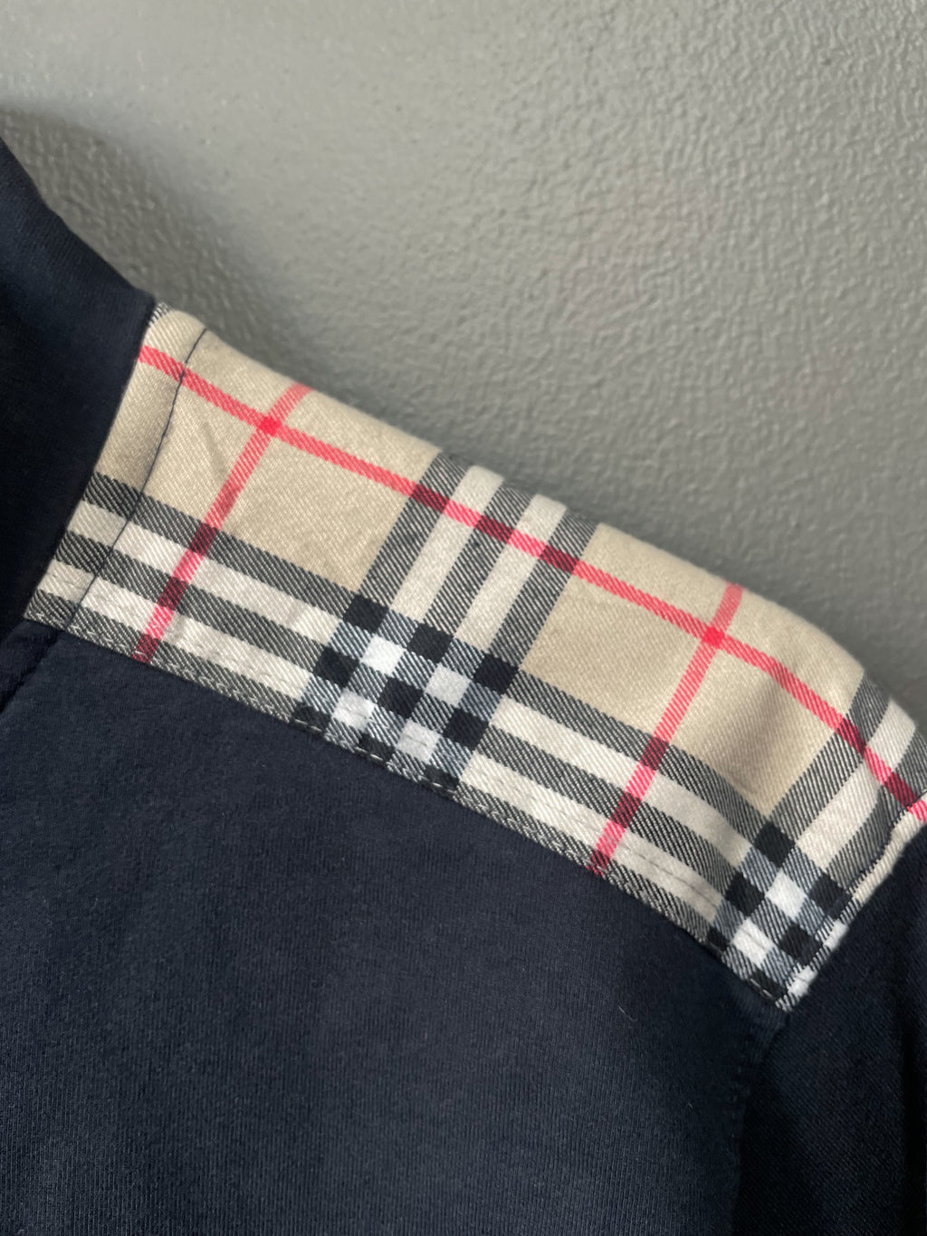 Burberry Shoulder Patch Zip Sweater - Large