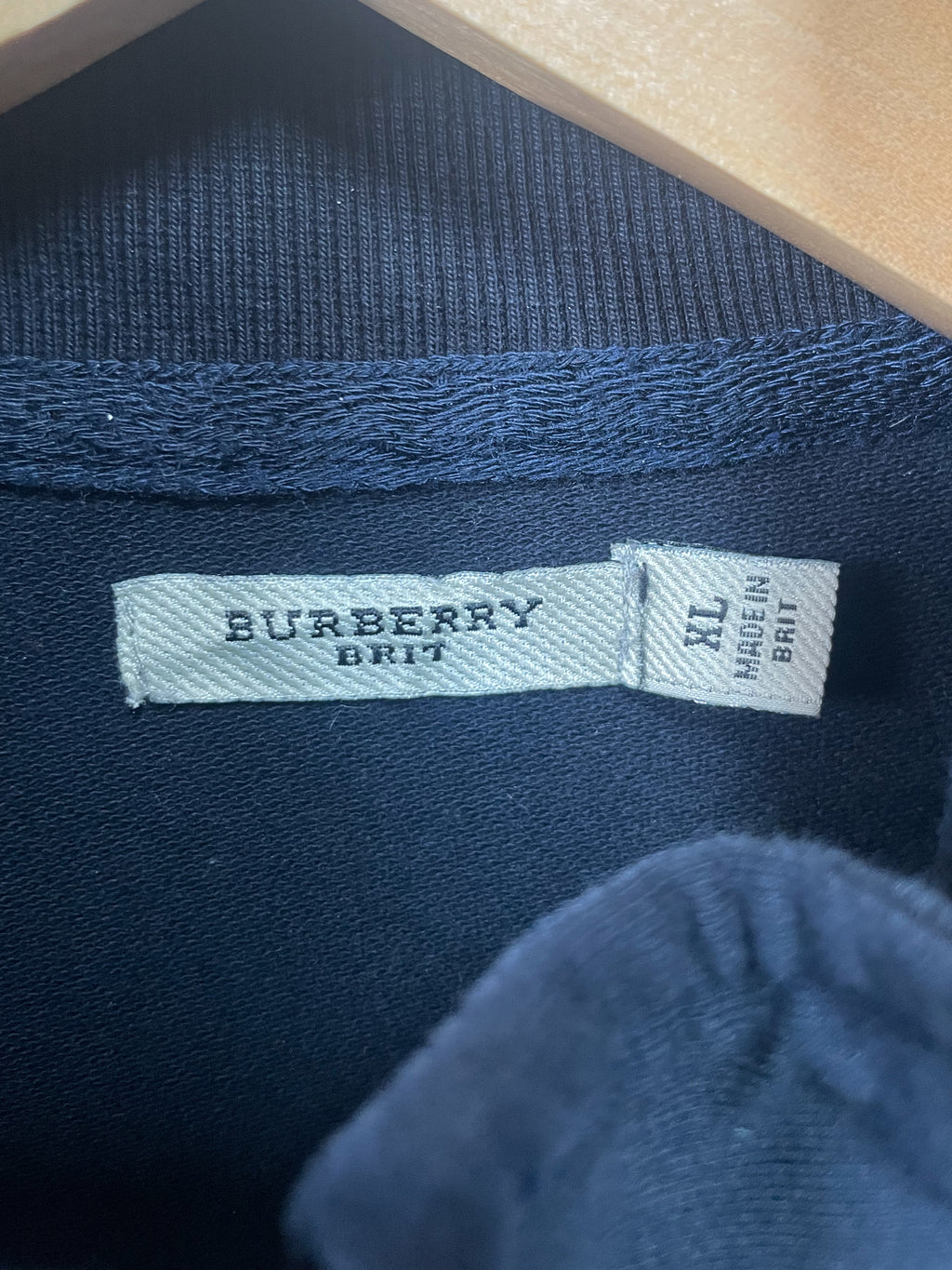 Burberry Shoulder Patch Zip Sweater - Large