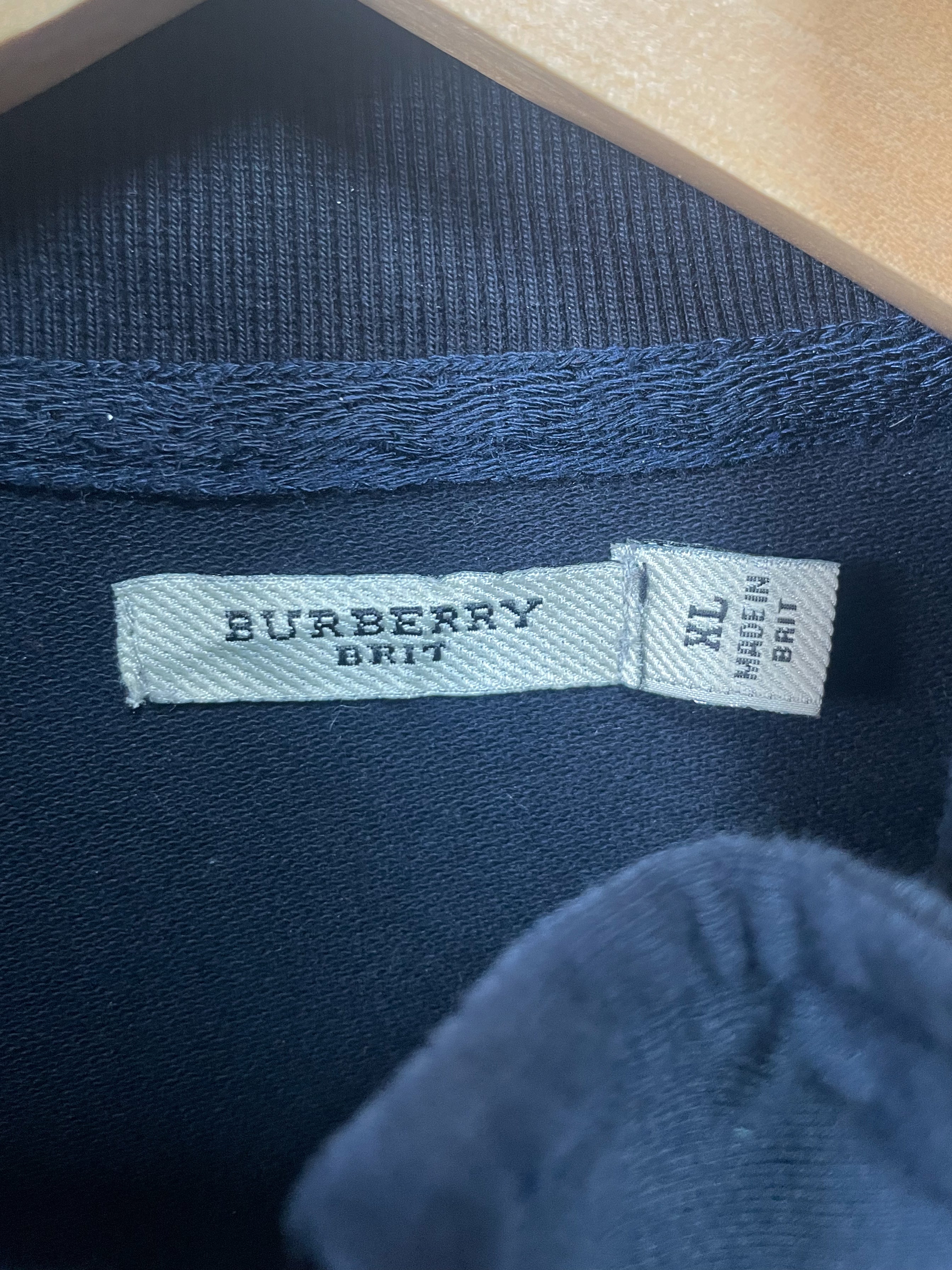 Burberry Shoulder Patch Zip Sweater - Large