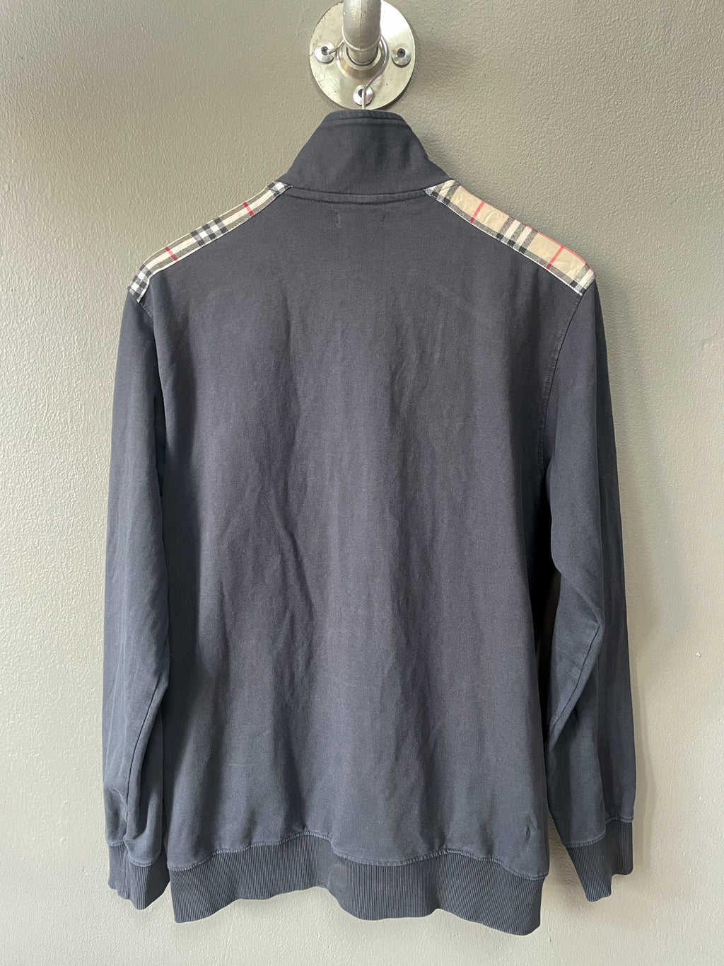 Burberry Shoulder Patch Zip Sweater - Large