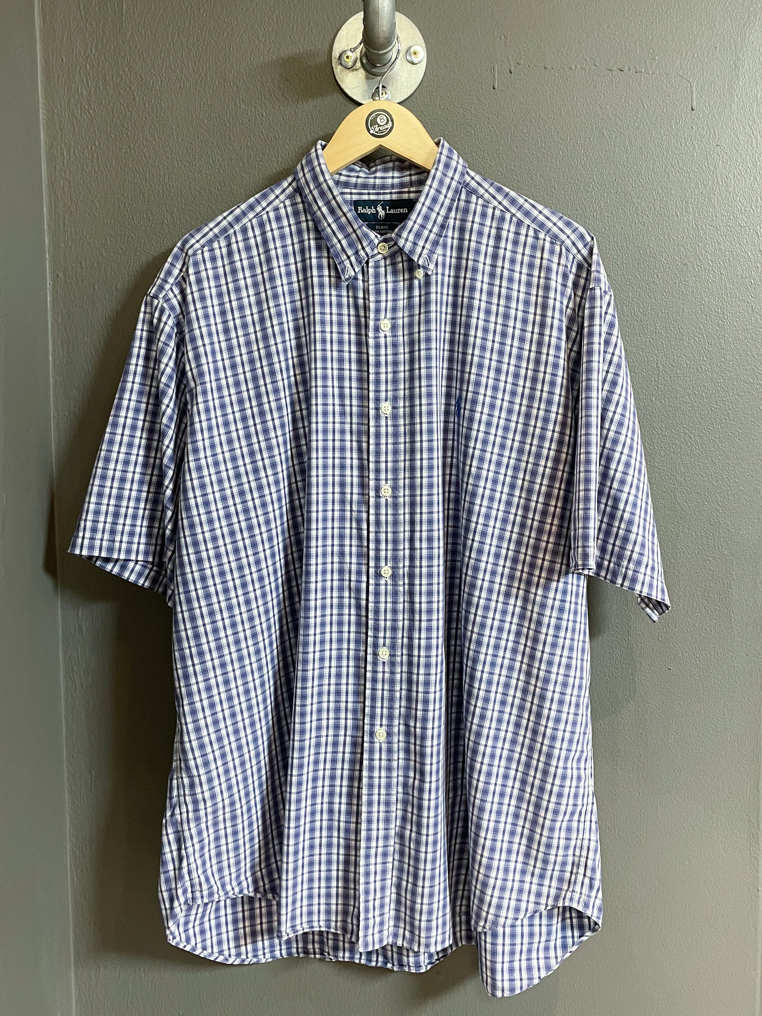 Polo Ralph Lauren Plaid  Blake Cotton S/S Shirt - Extra Large