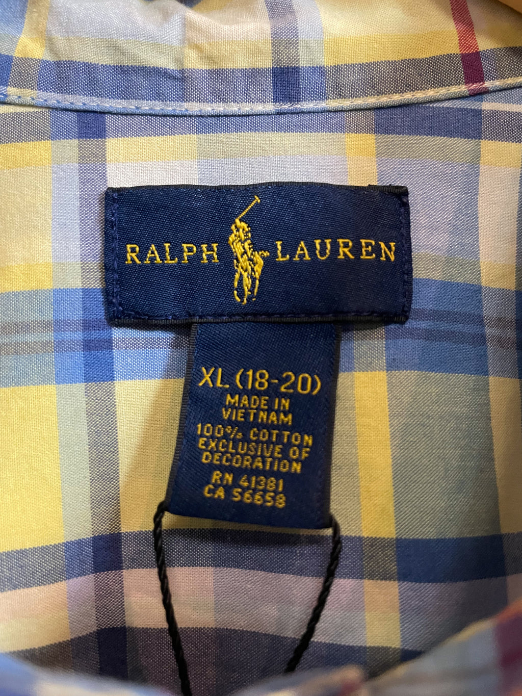 Polo Ralph Lauren Checked Cotton L/S Shirt - Small