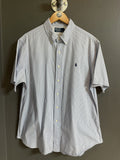 Polo Ralph Lauren Stripe Small Pony Cotton S/S Shirt - Large