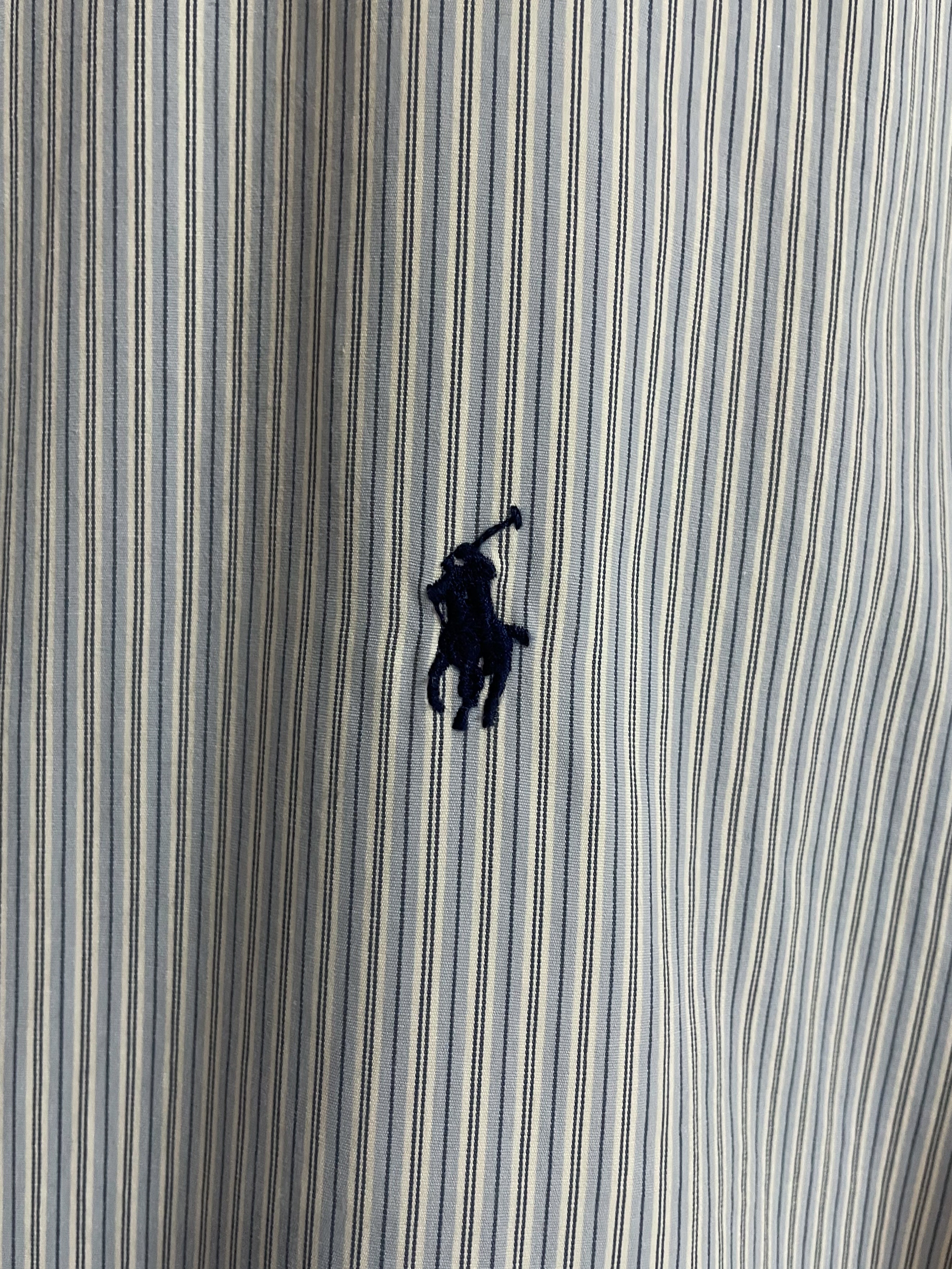 Polo Ralph Lauren Stripe Small Pony Cotton S/S Shirt - Large